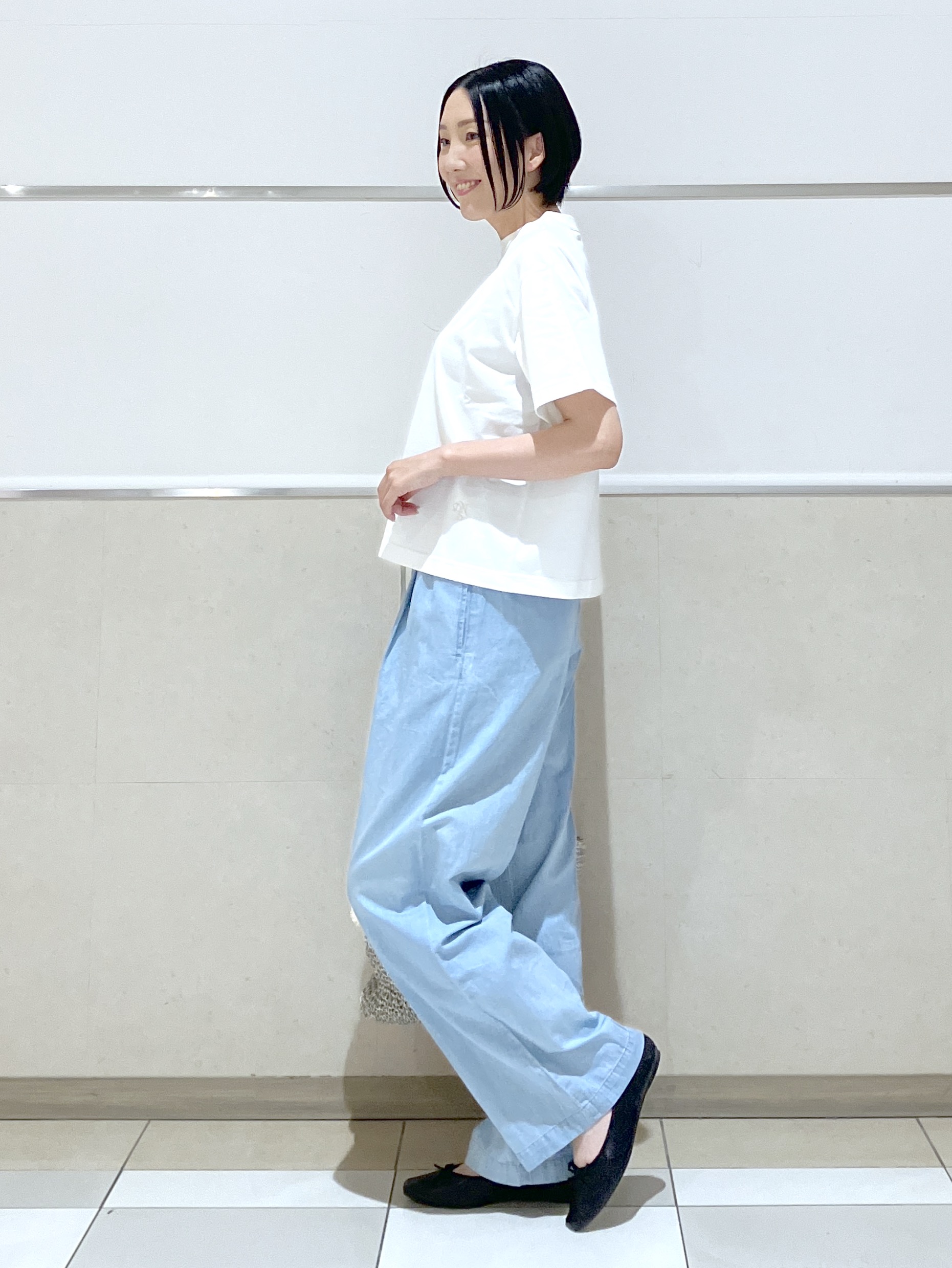 eriko さんの「Dessin｜【日本製】和歌山ローズペトールTシャツ」を使ったコーディネート