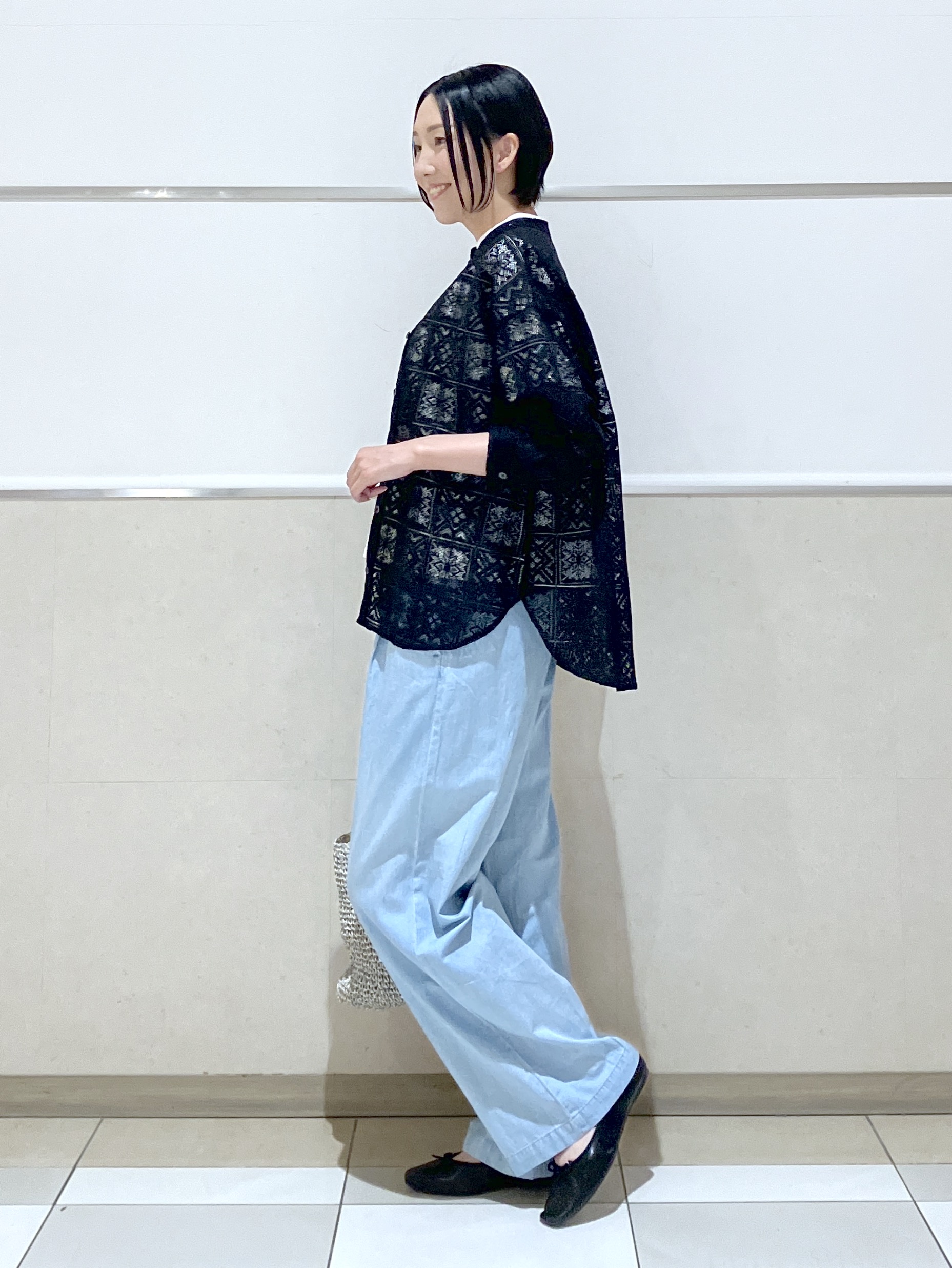 eriko さんの「Dessin｜【日本製】和歌山ローズペトールTシャツ」を使ったコーディネート