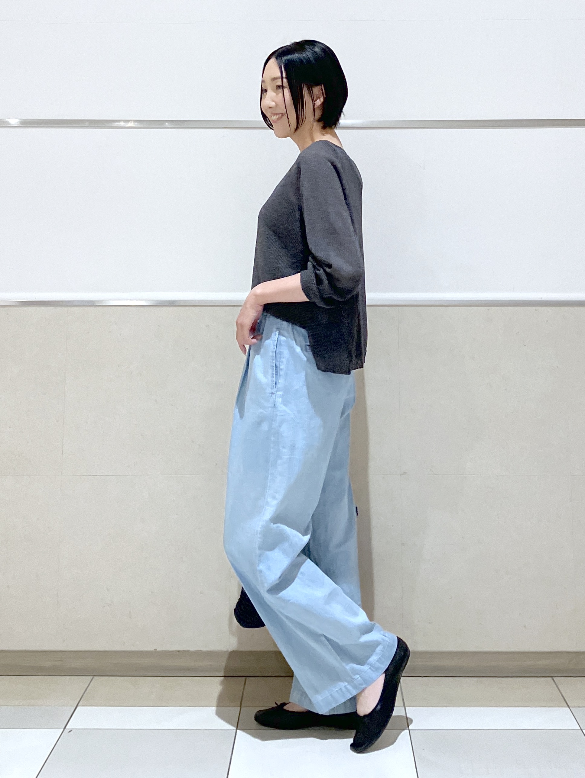 eriko さんの「Dessin｜【洗える】透かし編みデザインニット」を使ったコーディネート