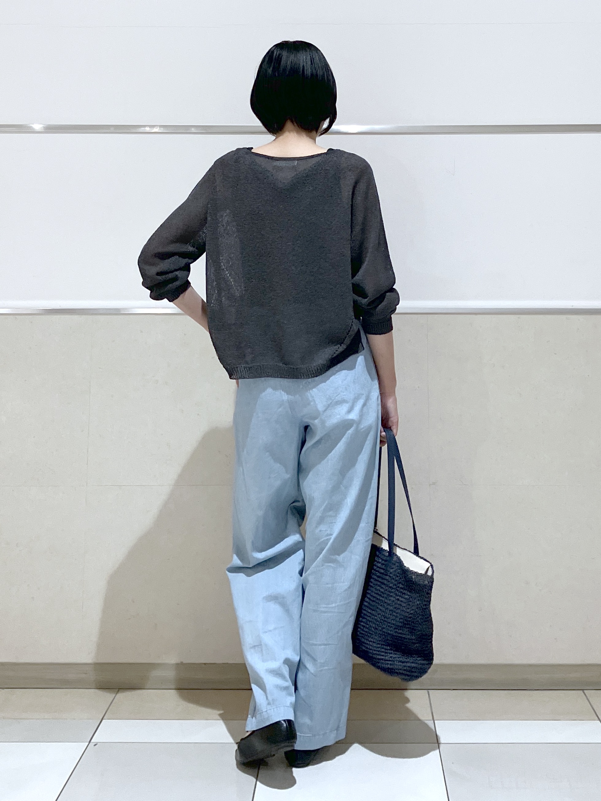 eriko さんの「Dessin｜【洗える】透かし編みデザインニット」を使ったコーディネート