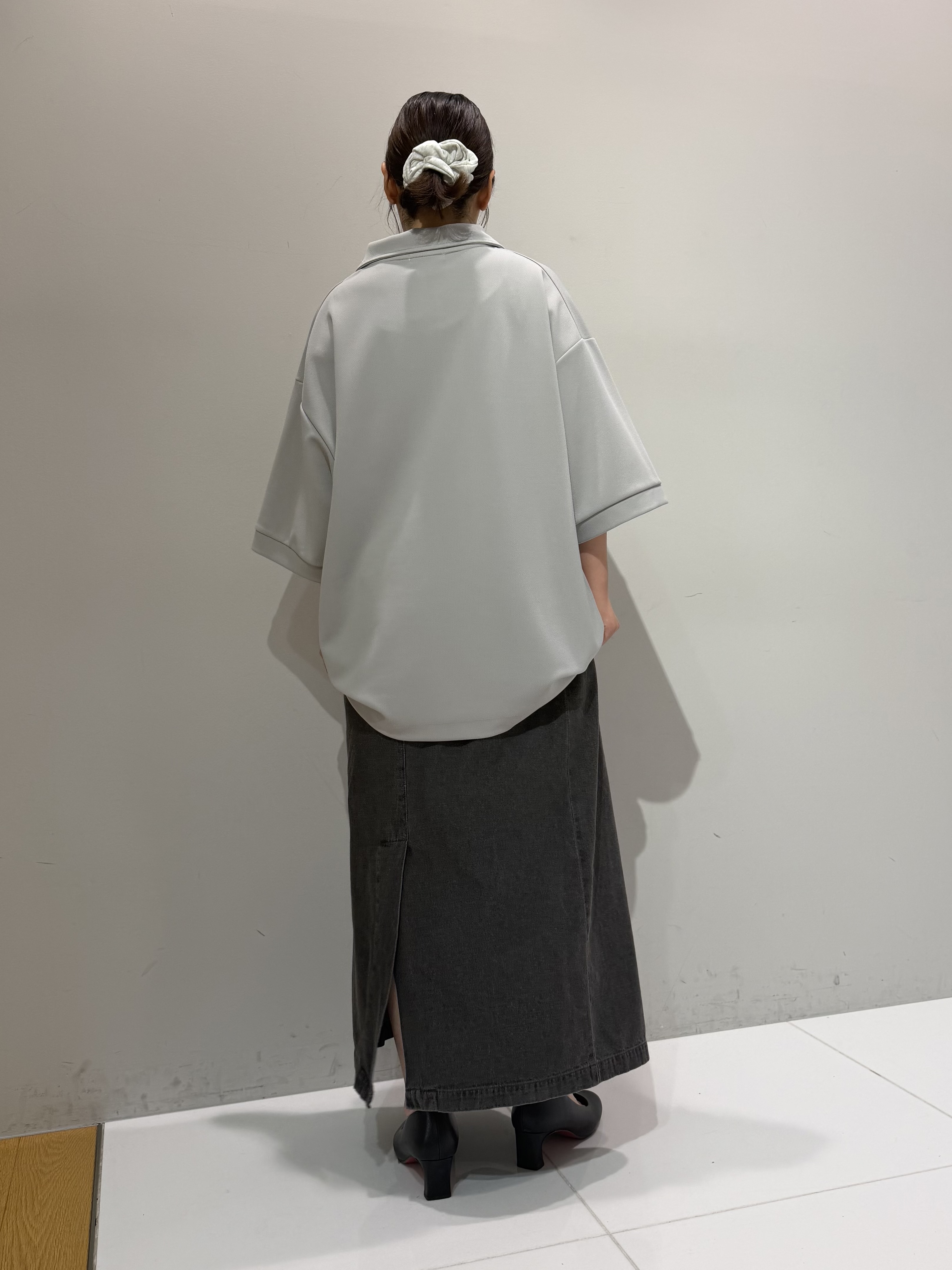 abeさんの「tk.TAKEO KIKUCHI｜【コレ1枚できまる！】ジョーゼットスタンドハーフジップカットソー/ハーフジップ/大人/夏/夏服/シン」を使ったコーディネート