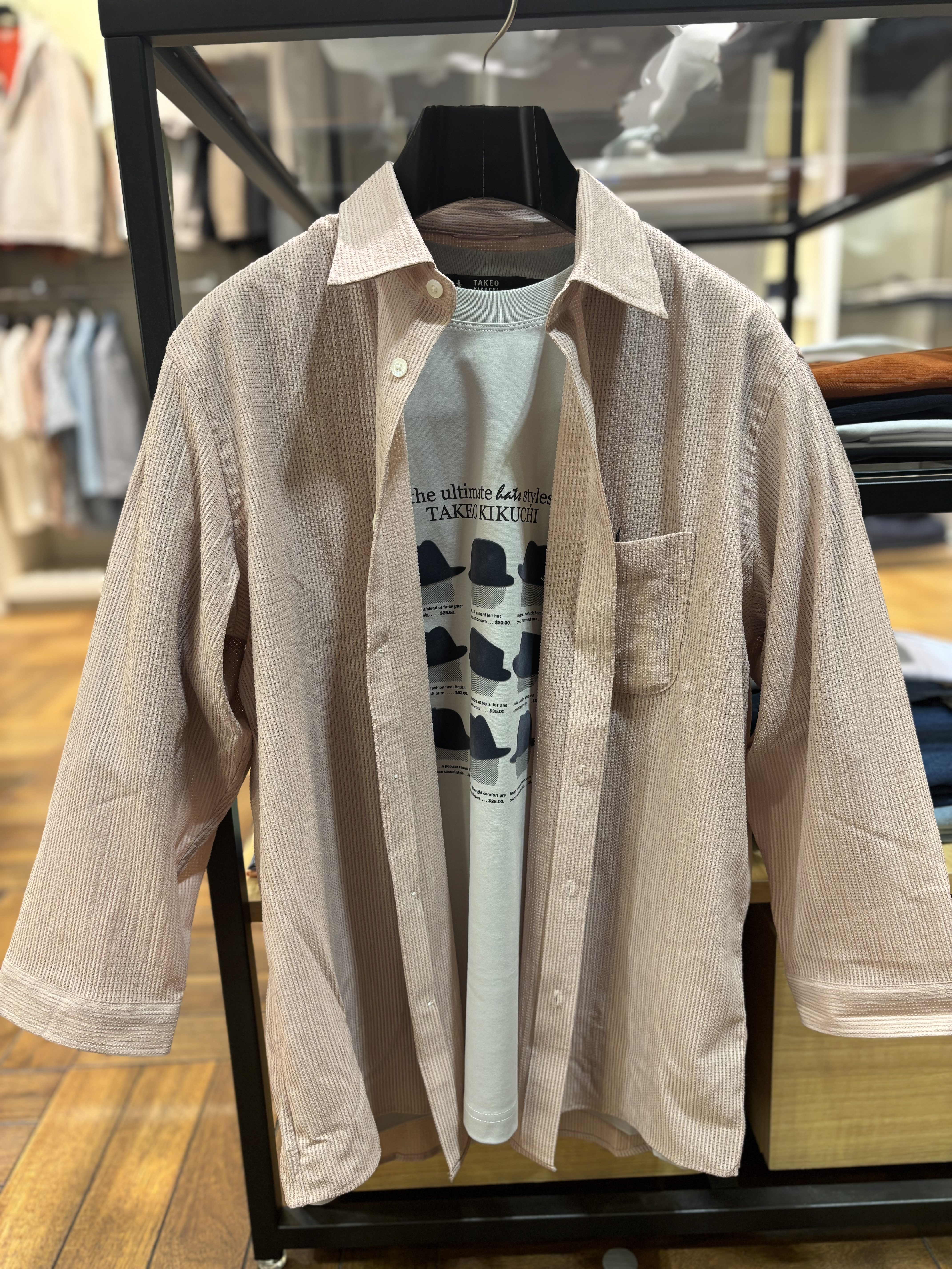ヒナさんの「TAKEO KIKUCHI｜【BOWLER HAT LABEL】クールデオドラントジャージ ハットスタイルス 半袖Tシャツ」を使ったコーディネート