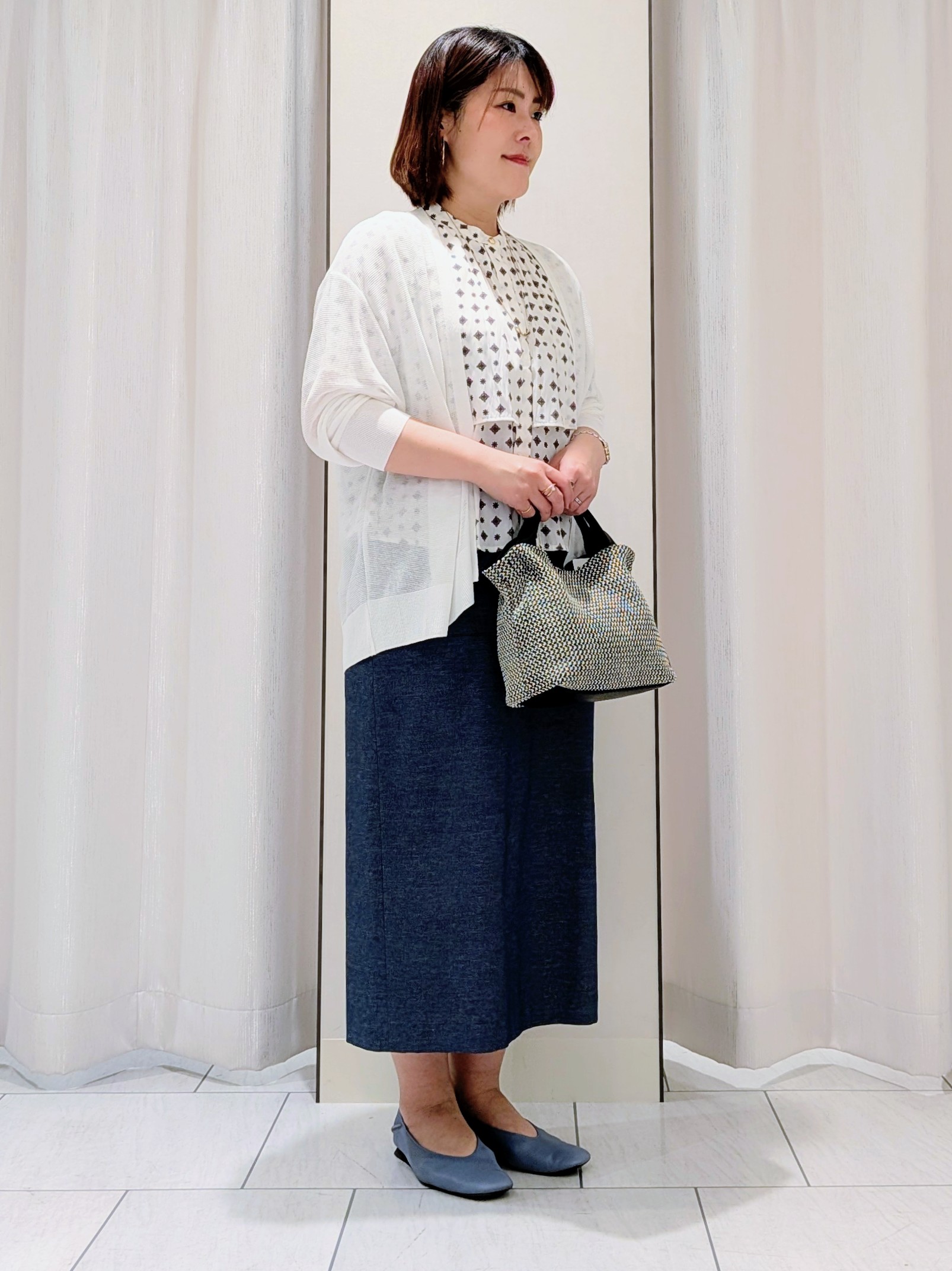 Onumaさんの「UNTITLED｜【日除け・冷房対策に】コットンリネンカーディガン」を使ったコーディネート