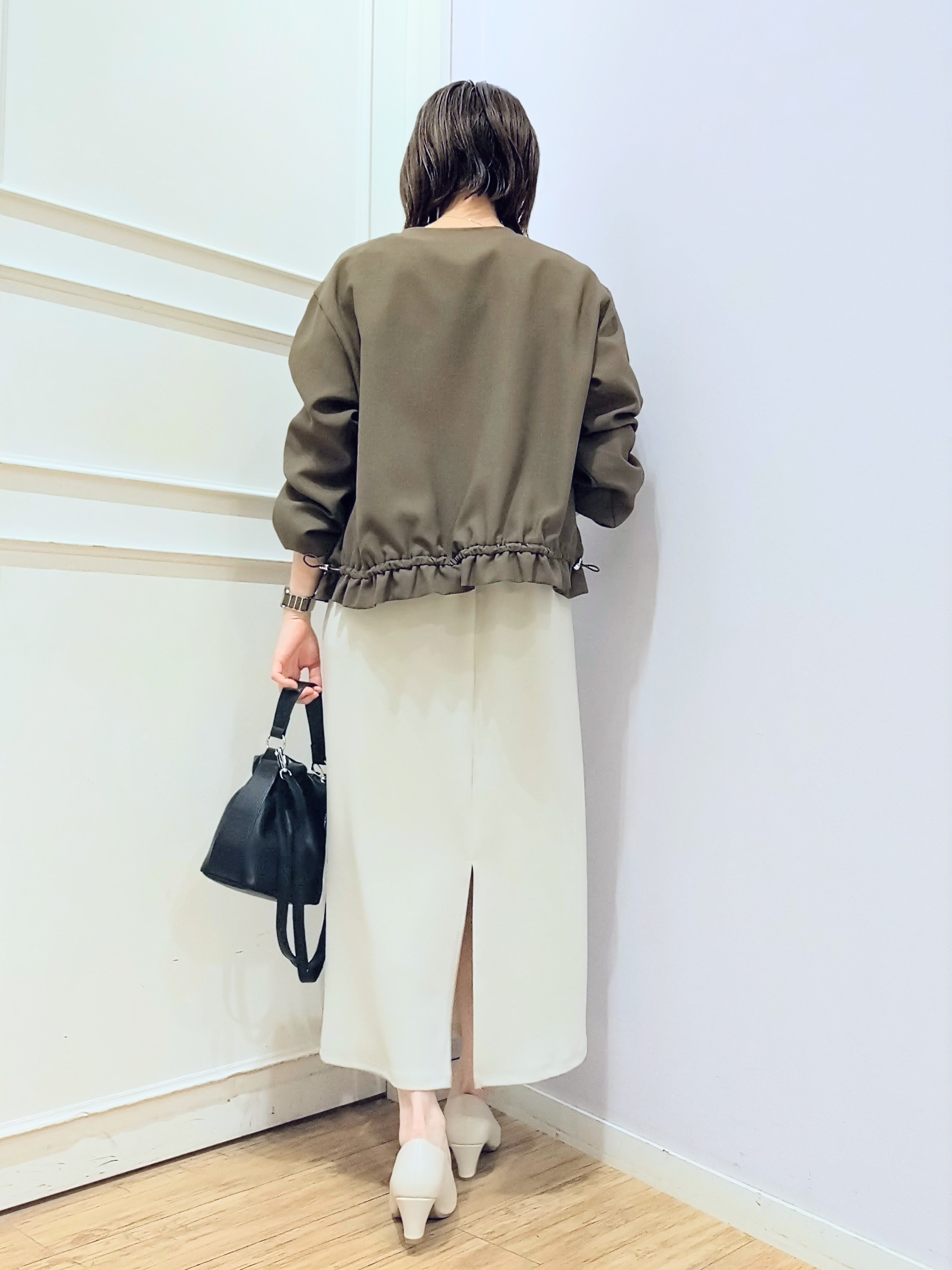 miomioさんの「SHOO･LA･RUE｜【セットアップ可/洗濯機可】上品チェックが好印象 ゆるさら6分袖ブラウス」を使ったコーディネート