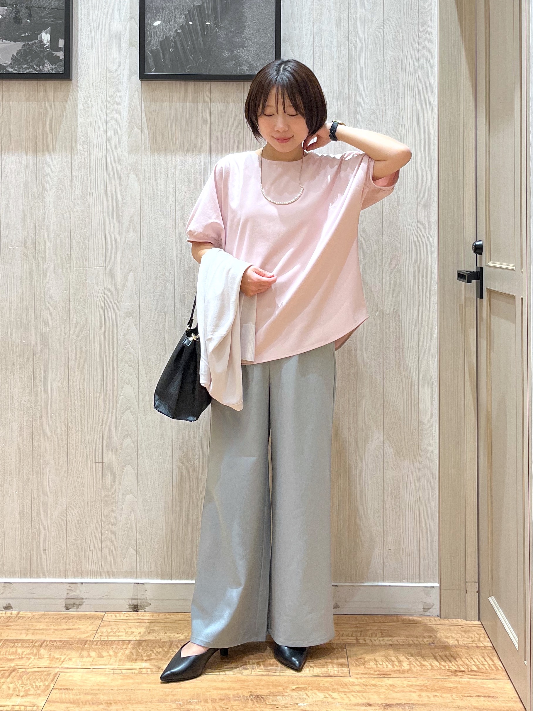 shirayuuuさんの「SHOO･LA･RUE｜【洗濯機可/UV】さらっとしたタッチが心地よい ミドルカーディガン」を使ったコーディネート