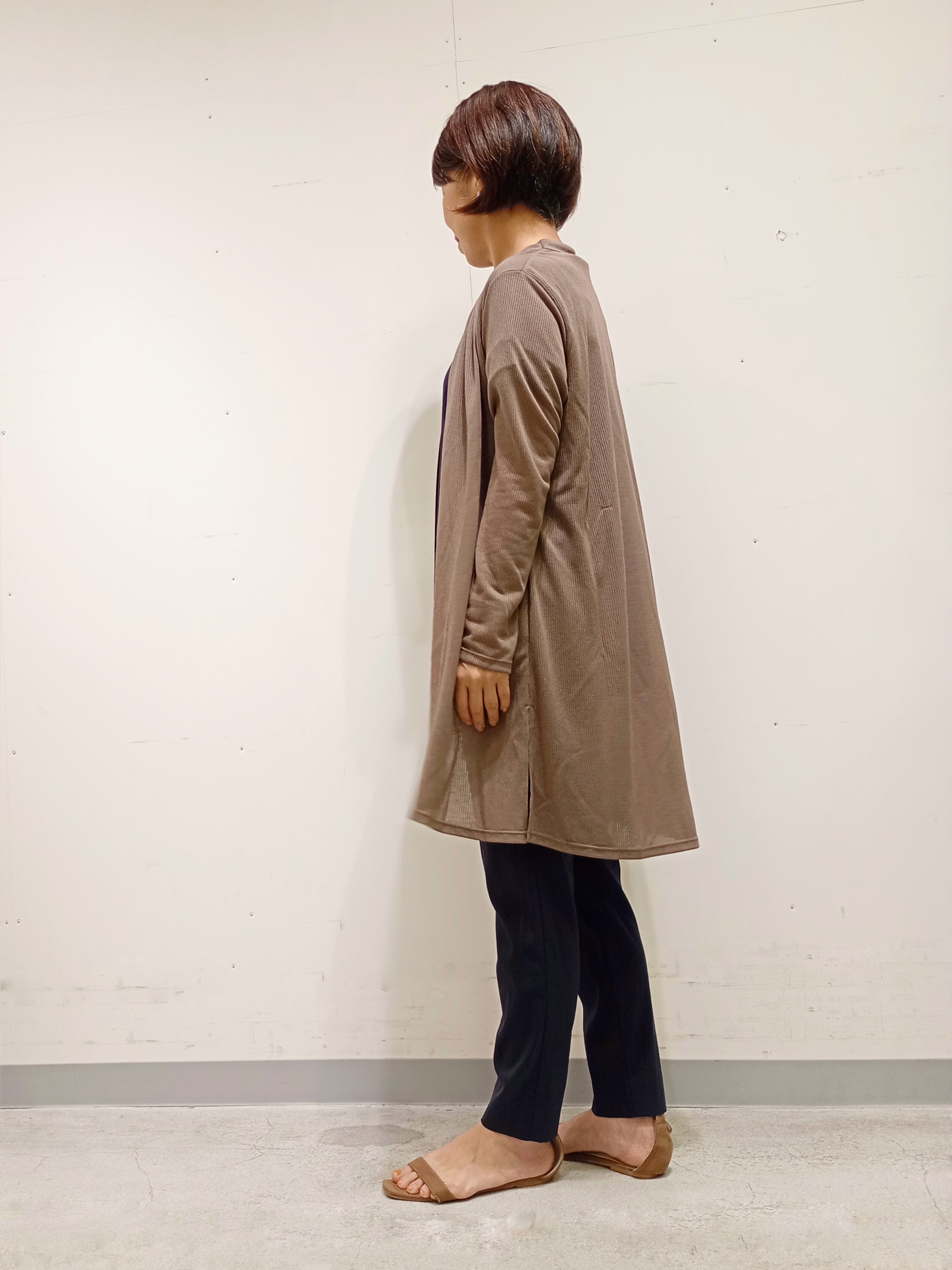 Kさんの「INDIVI｜【洗える／アンサンブル可能】シアーストライプカーディガン」を使ったコーディネート