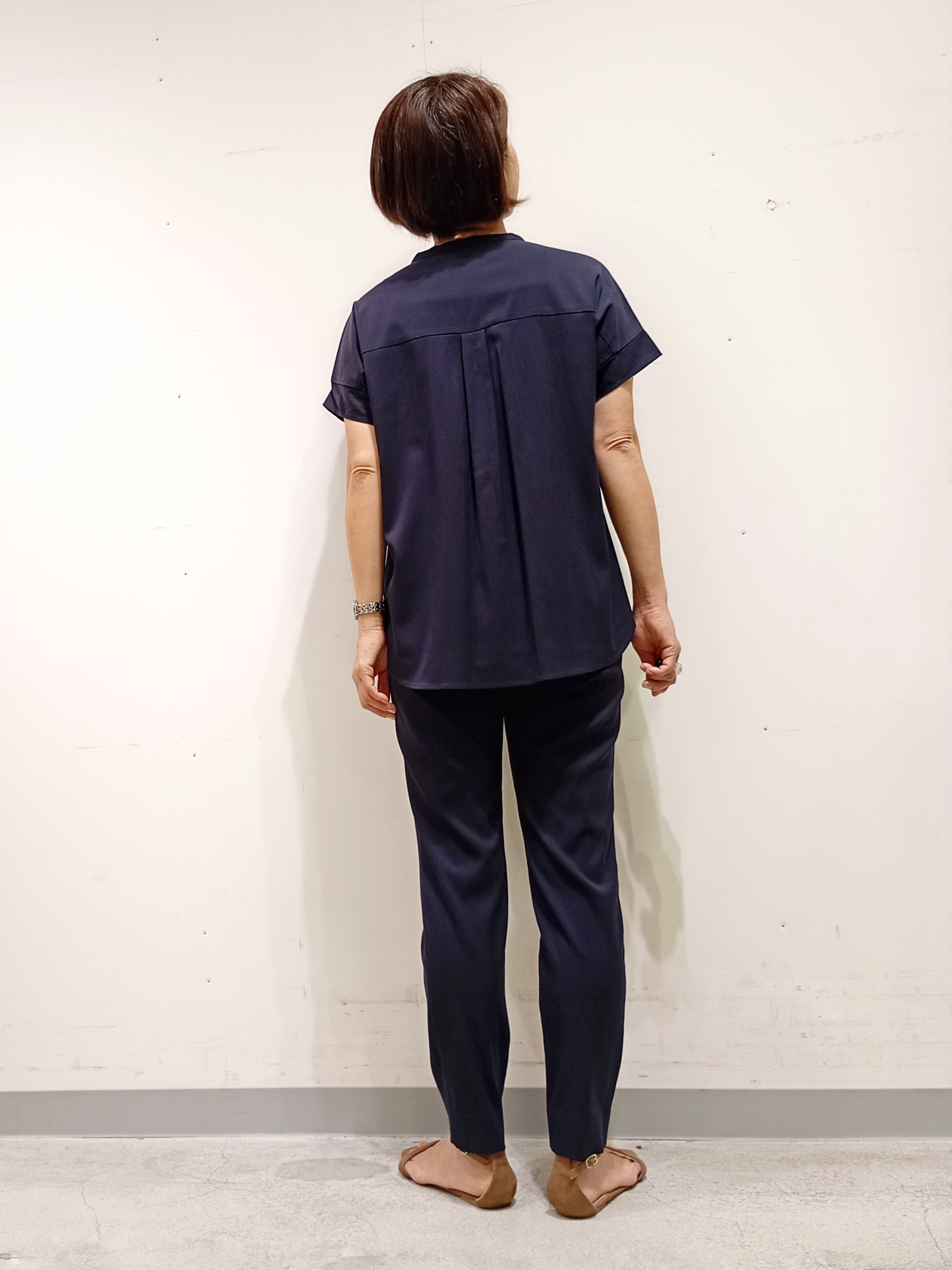 Kさんの「INDIVI｜【洗える／アンサンブル可能】シアーストライプカーディガン」を使ったコーディネート