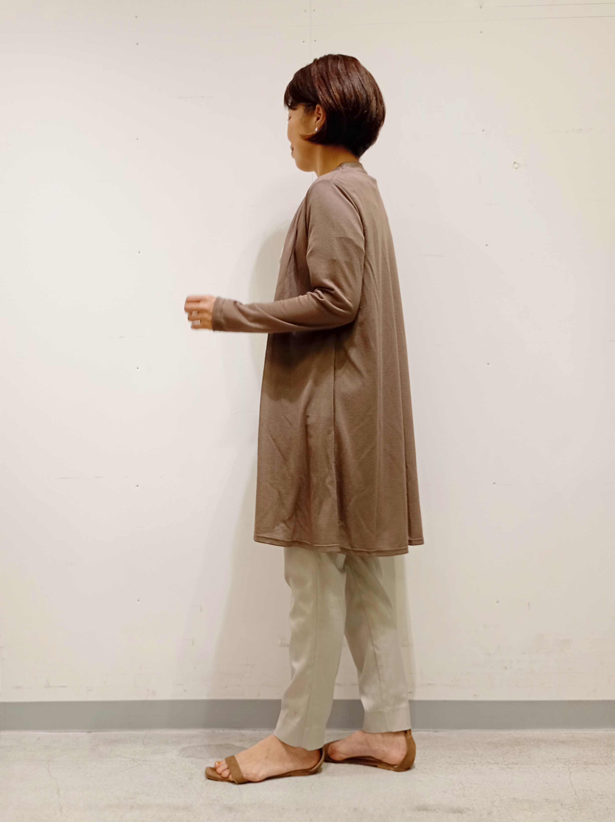 Kさんの「INDIVI｜【洗える／アンサンブル可能】シアーストライプカーディガン」を使ったコーディネート