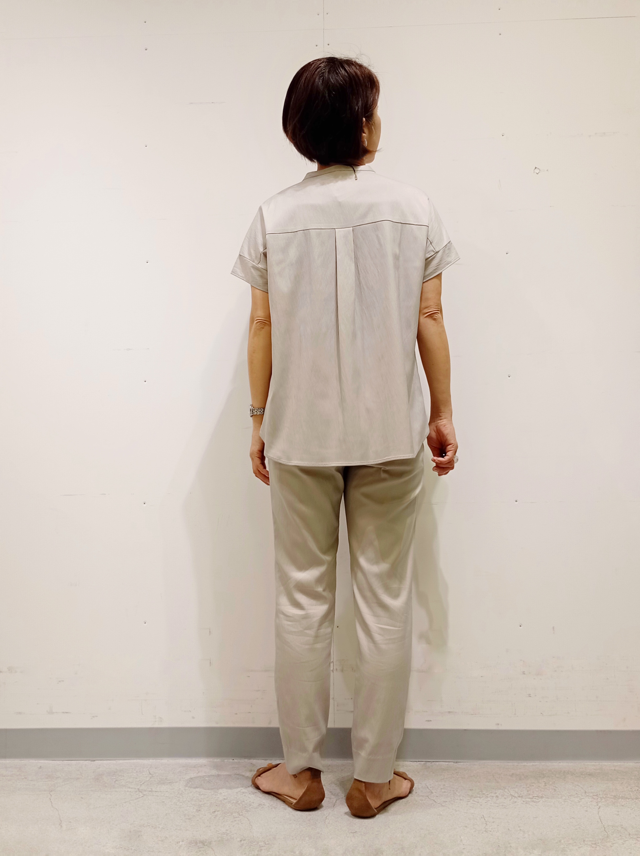 Kさんの「INDIVI｜【洗える／アンサンブル可能】シアーストライプカーディガン」を使ったコーディネート
