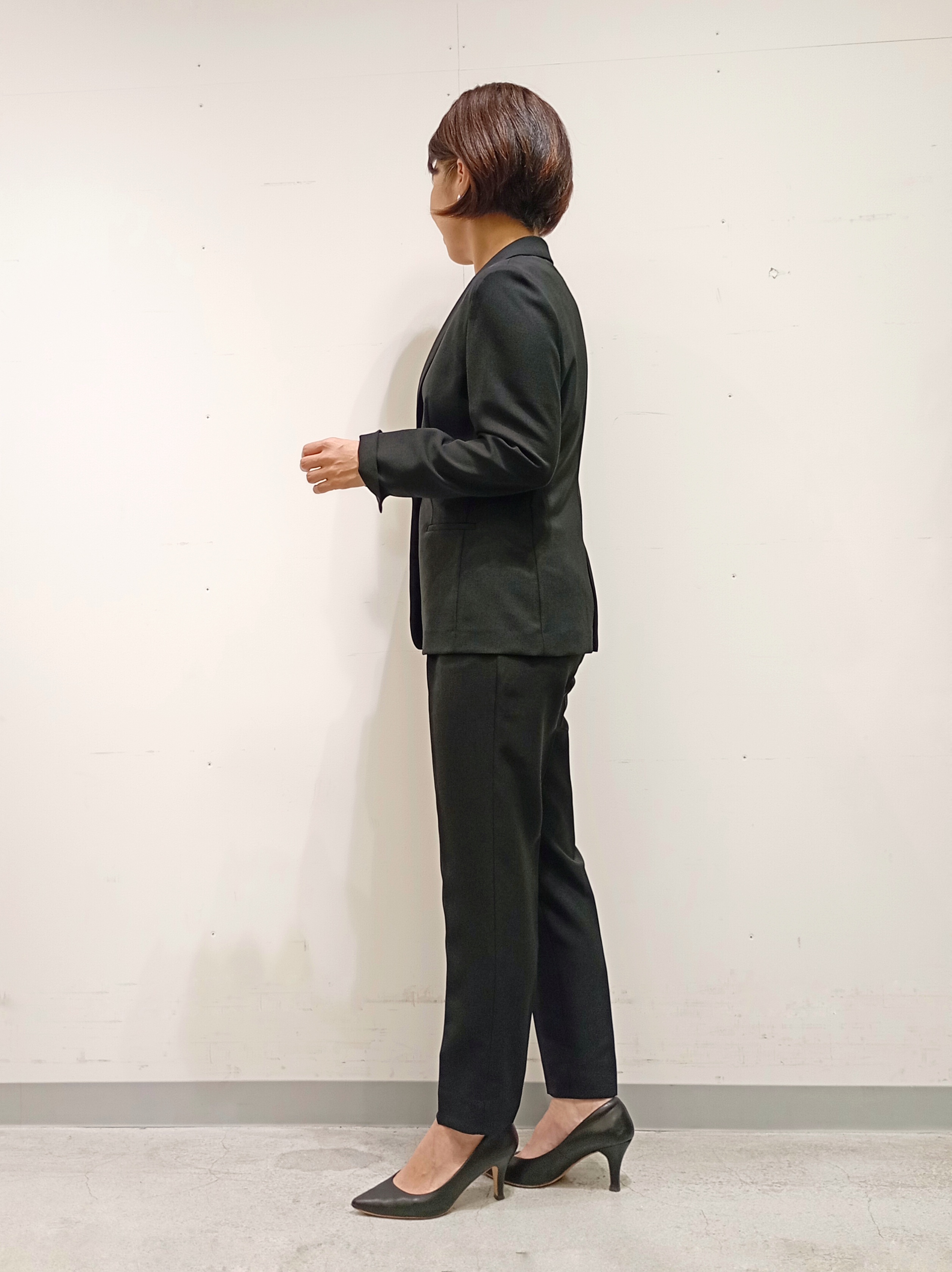 Kさんの「INDIVI｜【定番スーツ／UVケア／洗える】ウール調テーラードジャケット」を使ったコーディネート