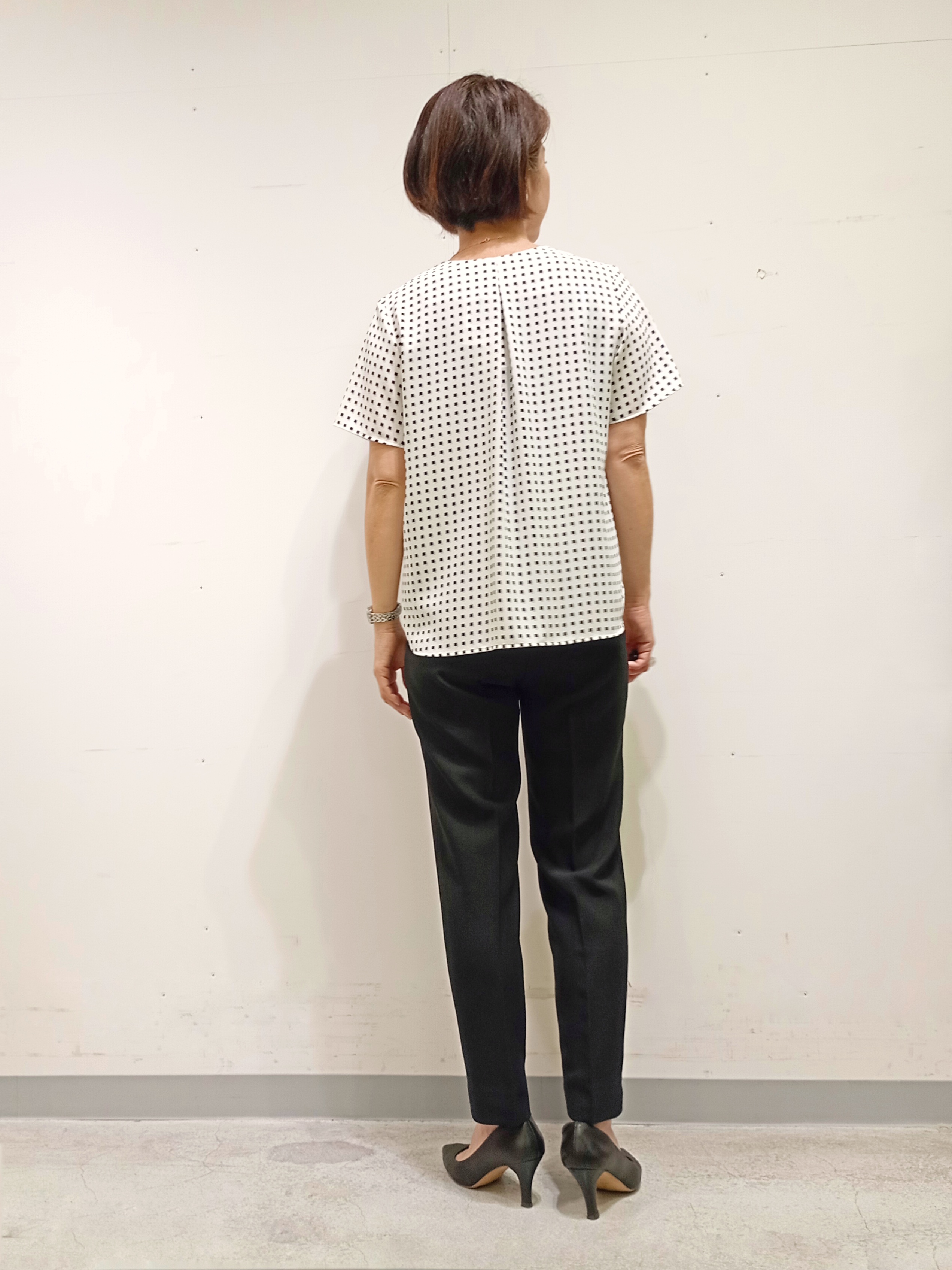 Kさんの「INDIVI｜【定番スーツ／UVケア／洗える】ウール調テーラードジャケット」を使ったコーディネート