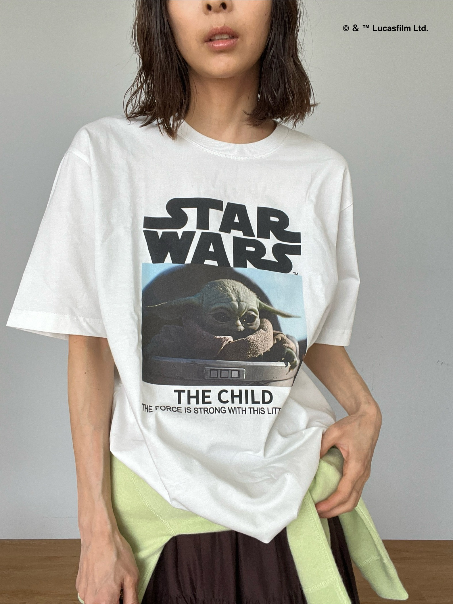 misaさんの「DRESSTERIOR｜【再入荷/接触冷感】STAR WARS カプセルグローグTシャツ」を使ったコーディネート