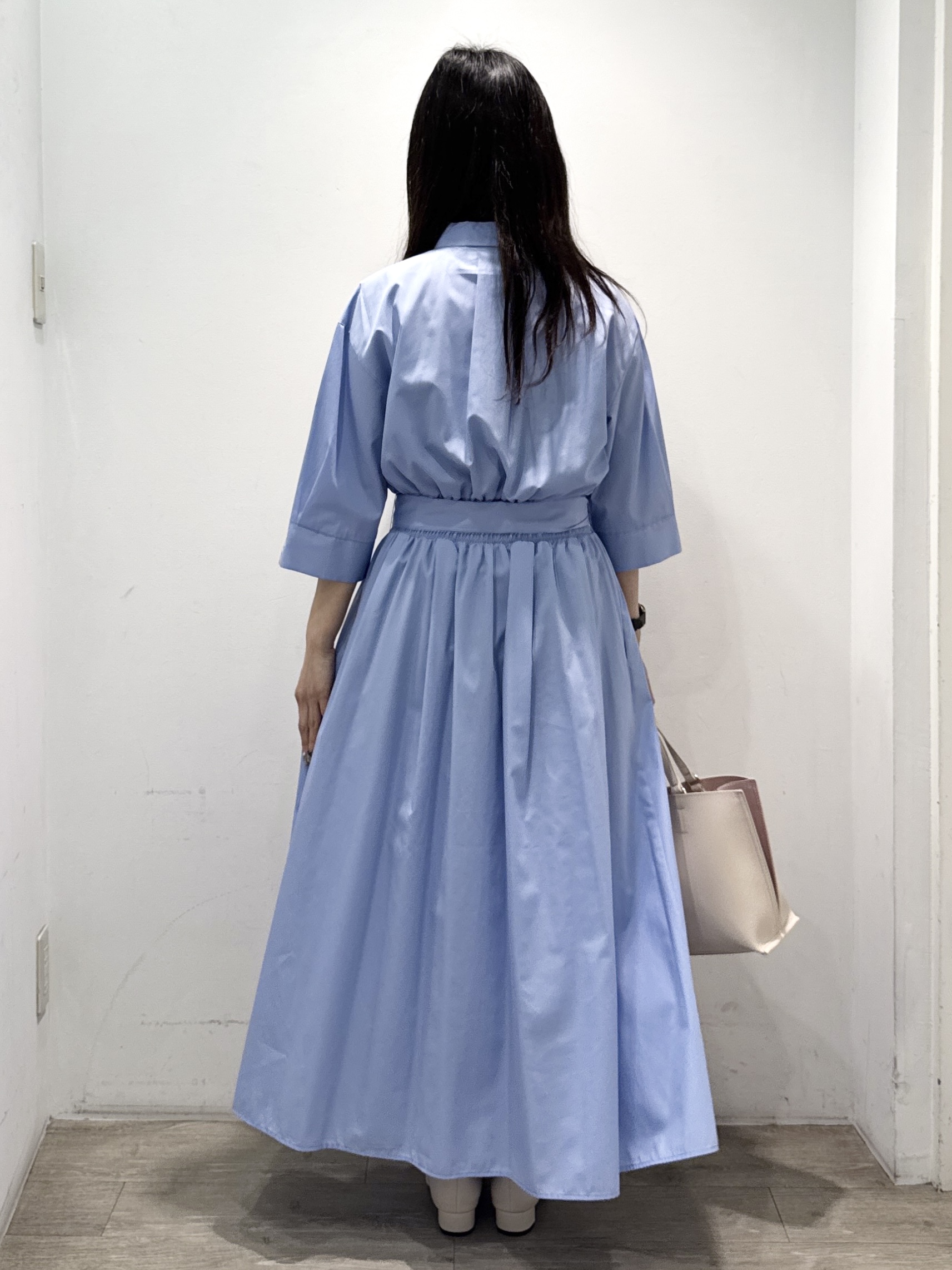 yuicciさんの「OPAQUE.CLIP｜リボンベルト付きシャツワンピース【洗濯機OK／防シワ加工】」を使ったコーディネート