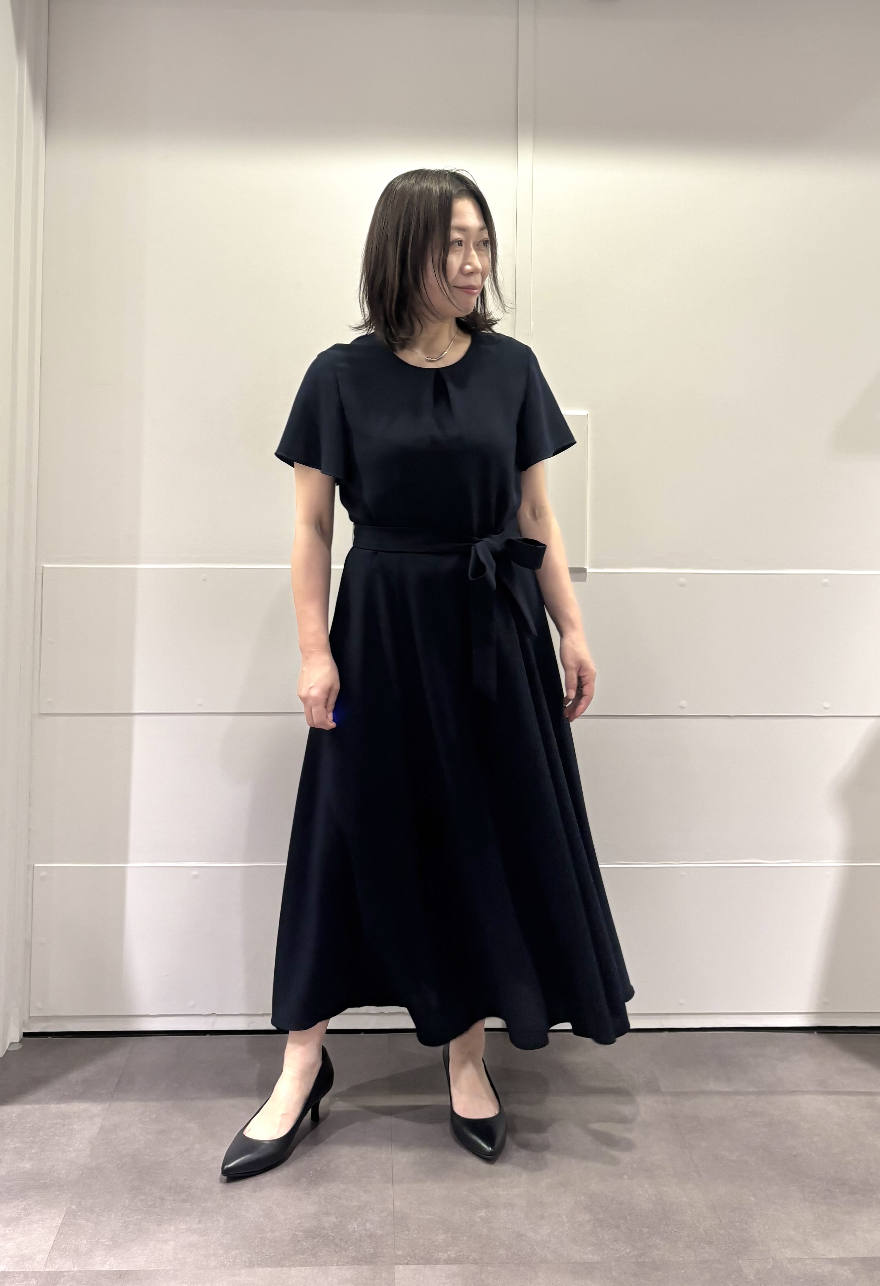 TOKOさんの「UNTITLED｜【接触冷感/吸水速乾/洗える】ドレープツイルワンピース」を使ったコーディネート