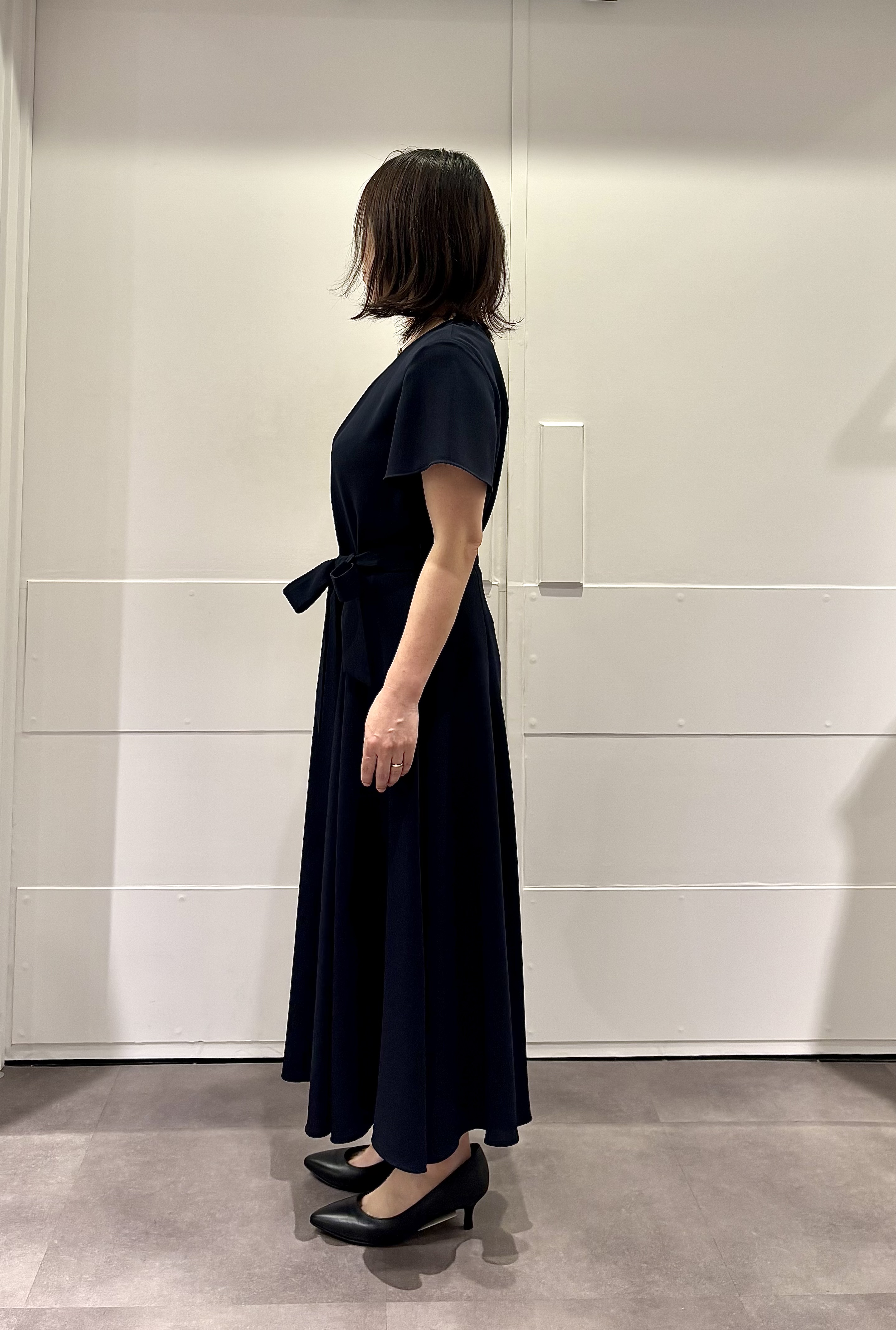 TOKOさんの「UNTITLED｜【接触冷感/吸水速乾/洗える】ドレープツイルワンピース」を使ったコーディネート