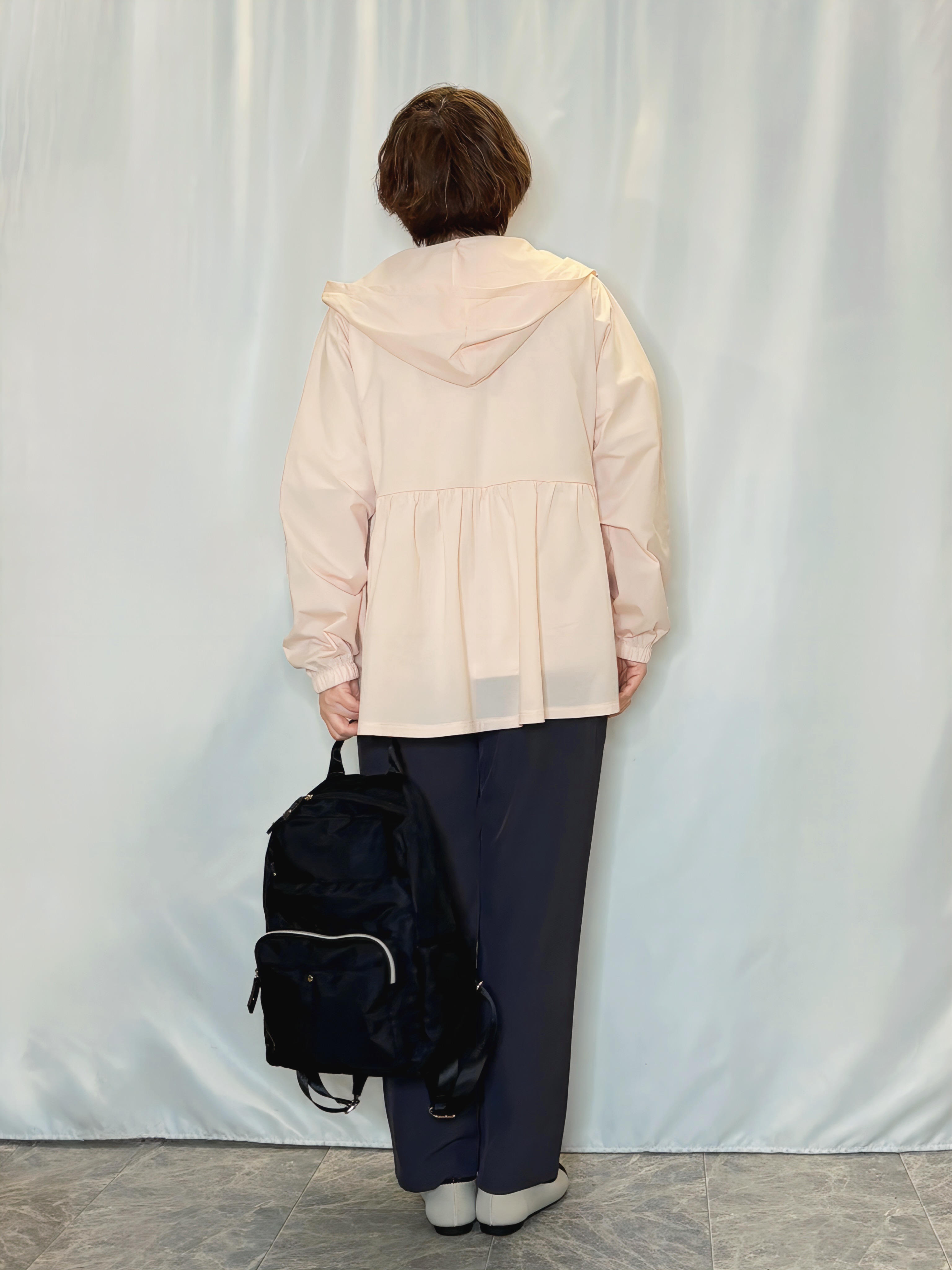 たみさんの「SHOO･LA･RUE｜【S-LL/体型カバー】日焼け対策にも女性らしさを UVカットペプラムパーカ」を使ったコーディネート