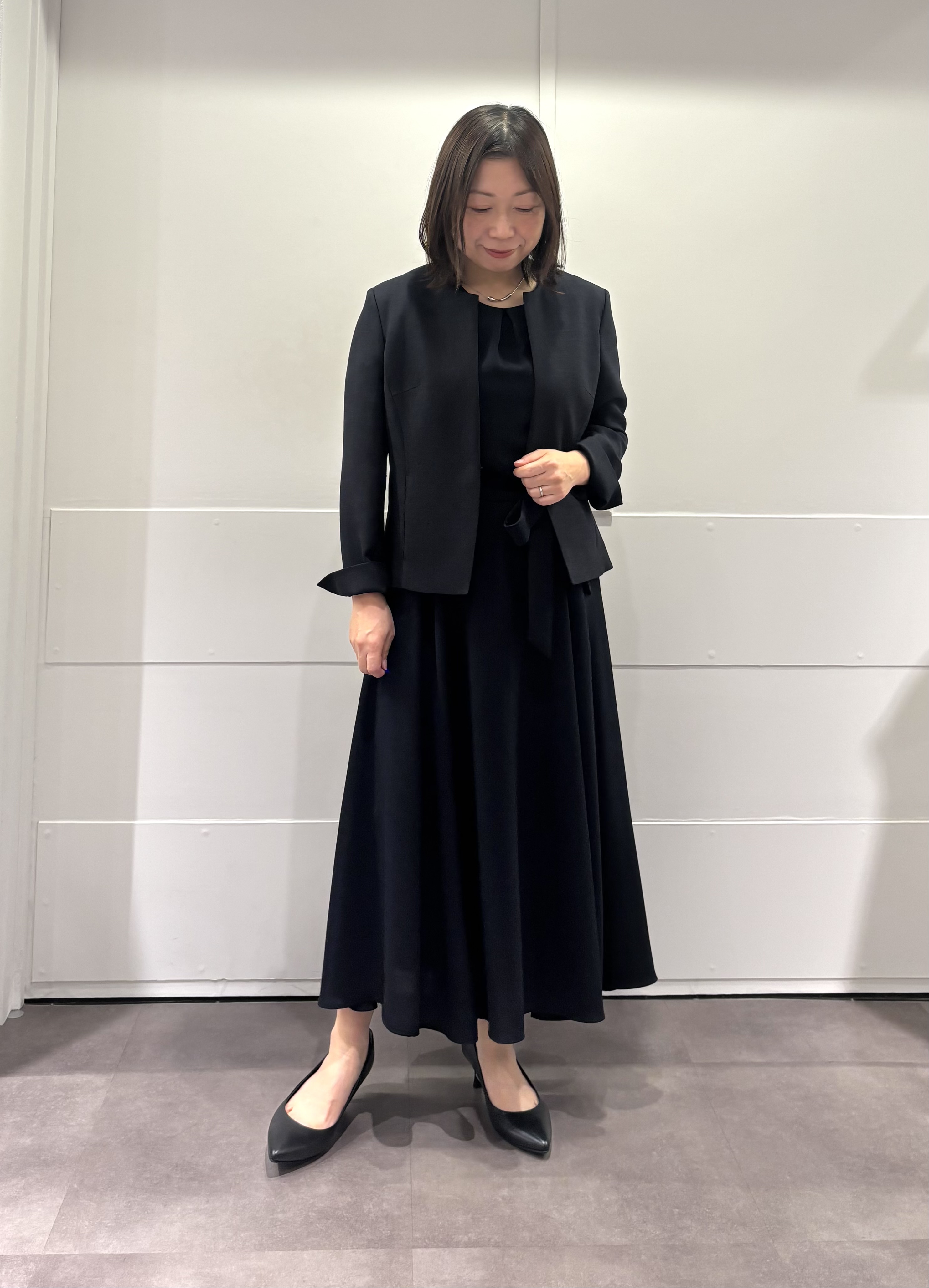 TOKOさんの「UNTITLED｜【接触冷感/吸水速乾/洗える】ドレープツイルワンピース」を使ったコーディネート