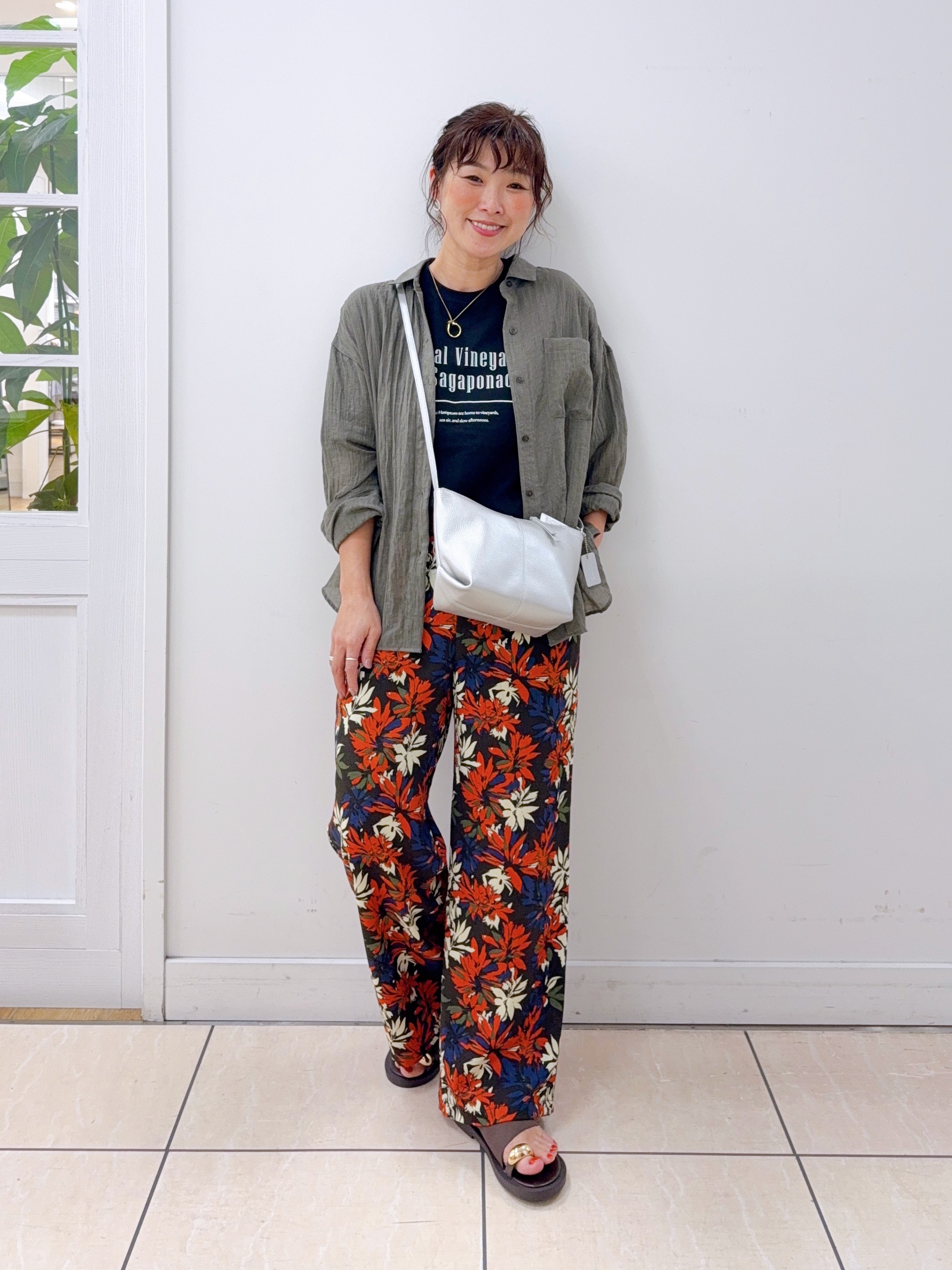 Osawaさんの「Dessin｜【洗える】シアーカラーシャツ」を使ったコーディネート
