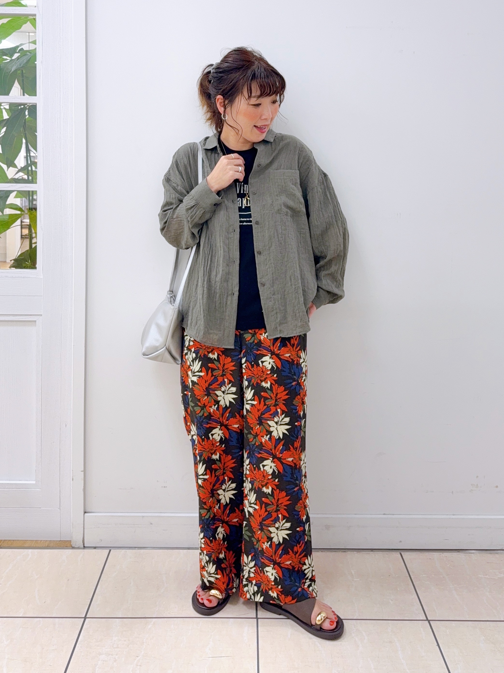 Osawaさんの「Dessin｜【洗える】シアーカラーシャツ」を使ったコーディネート