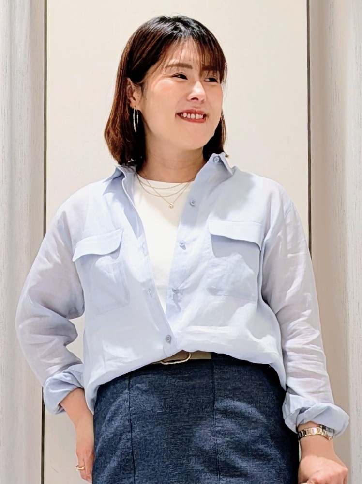 Onumaさんの「UNTITLED｜【洗える/後ろウエストゴム】オックスアイラインスカート」を使ったコーディネート