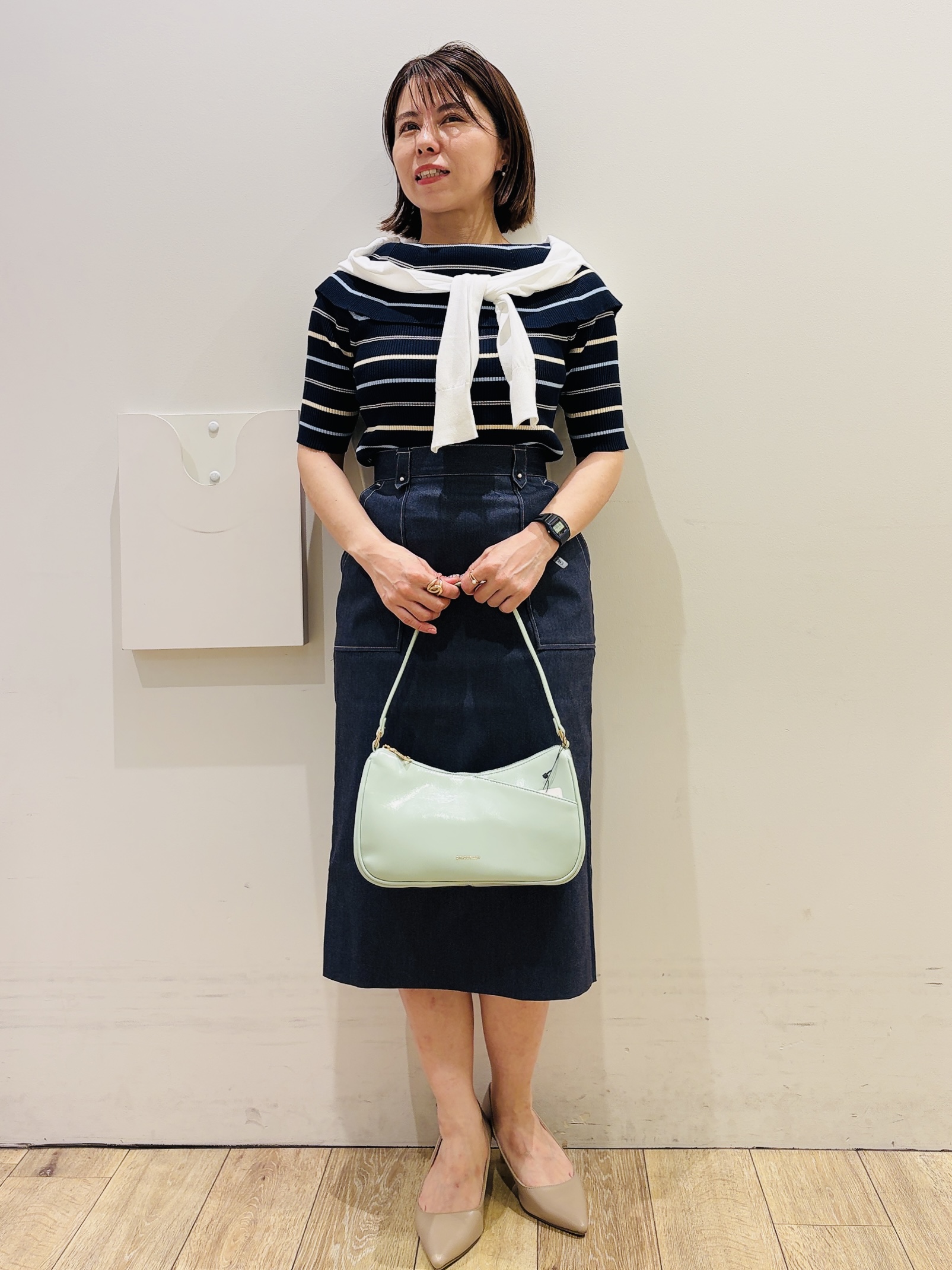 YUKOさんの「index｜クロスオーバルメタルリング」を使ったコーディネート