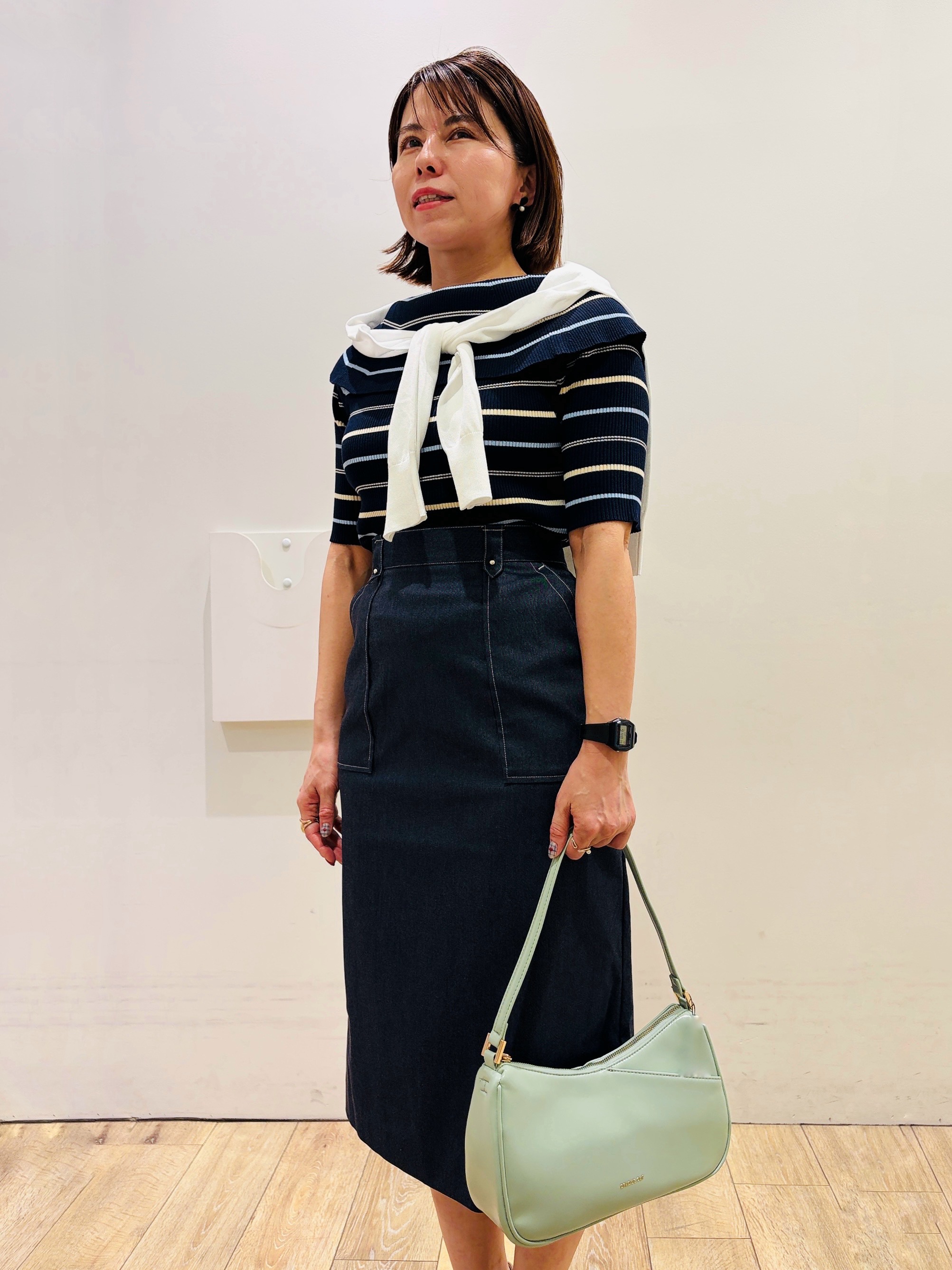 YUKOさんの「index｜クロスオーバルメタルリング」を使ったコーディネート