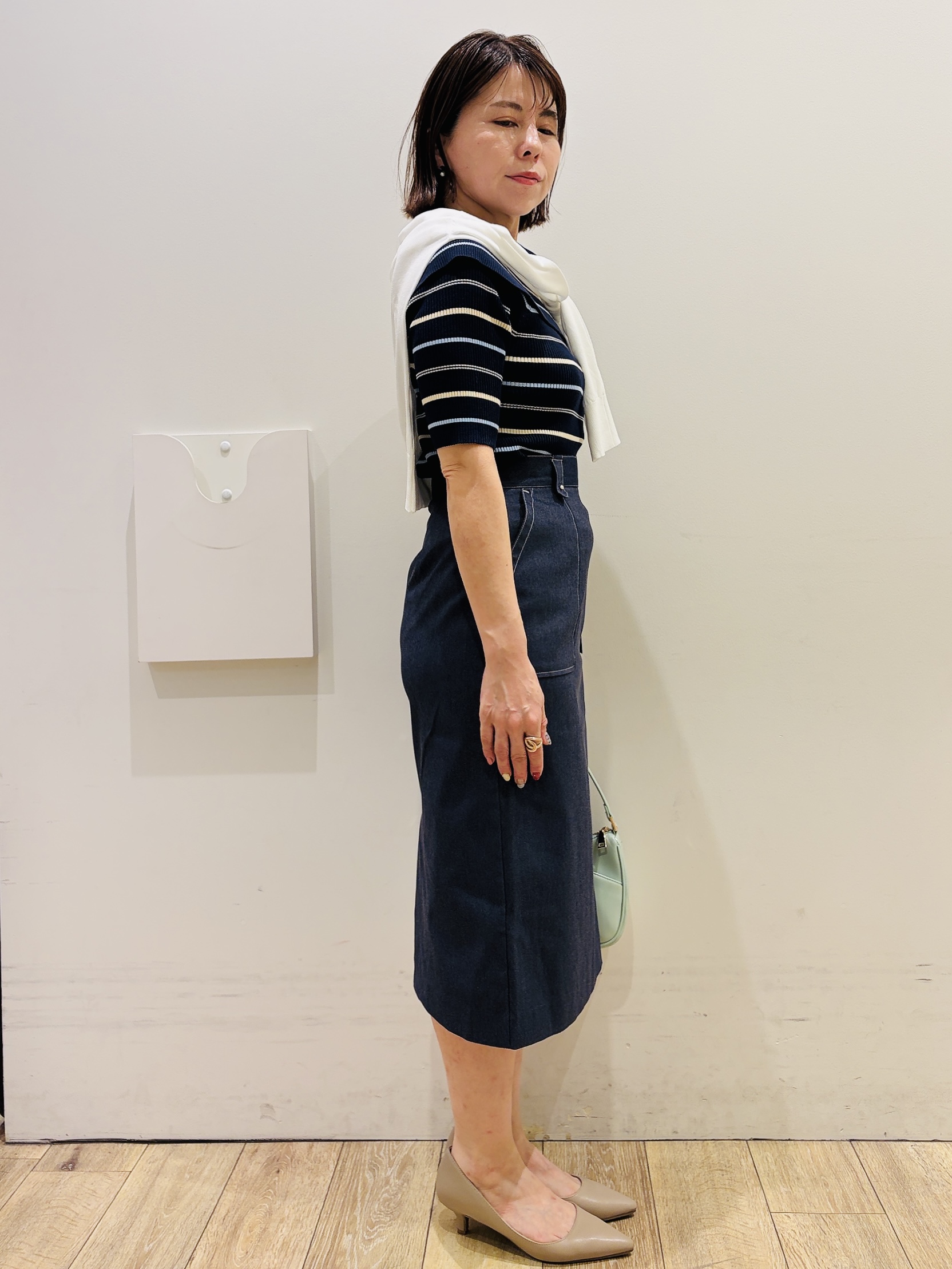 YUKOさんの「index｜クロスオーバルメタルリング」を使ったコーディネート