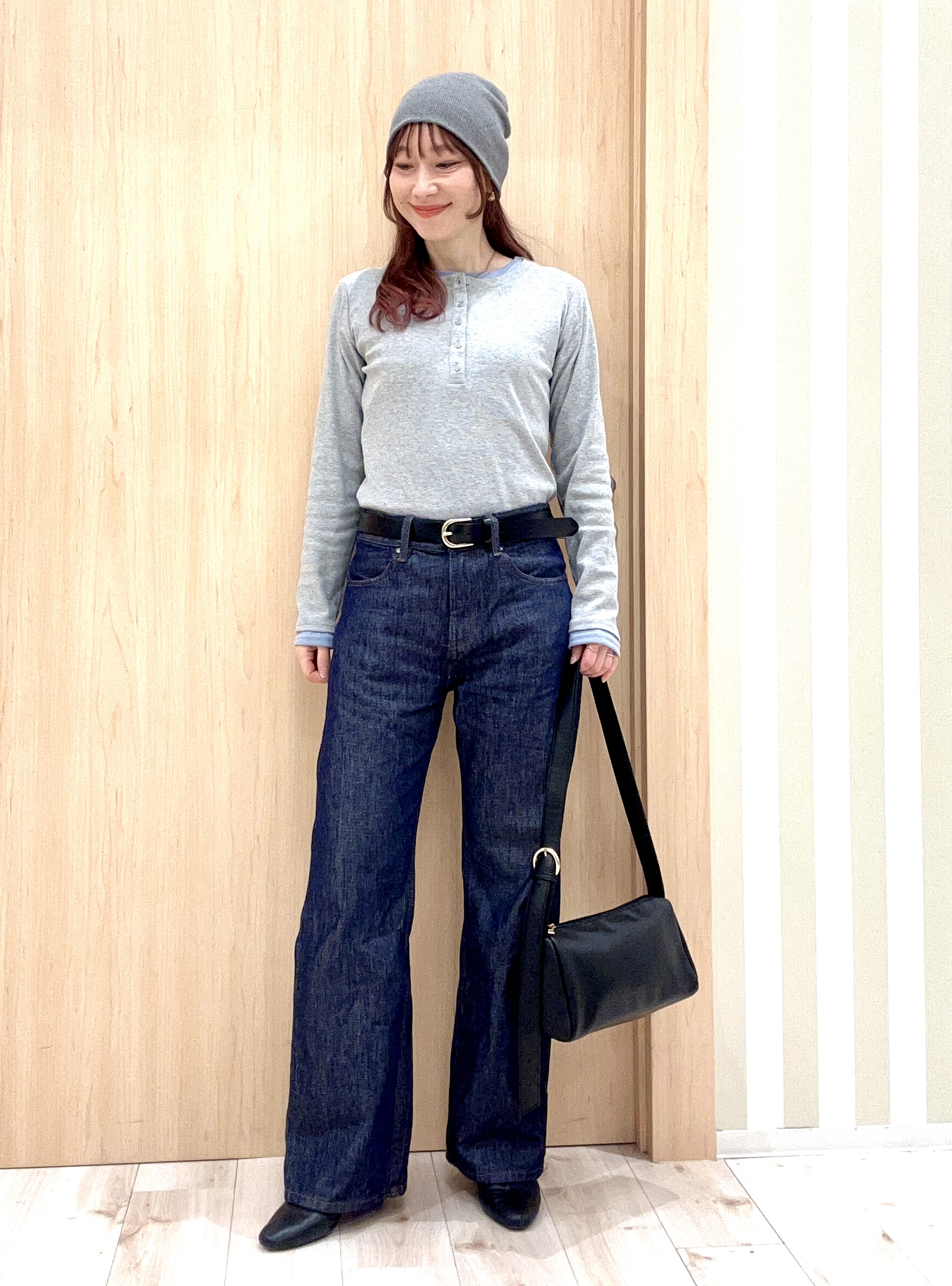 ririさんの「SHOO･LA･RUE｜シンプル牛革ベルト（3cm巾）」を使ったコーディネート