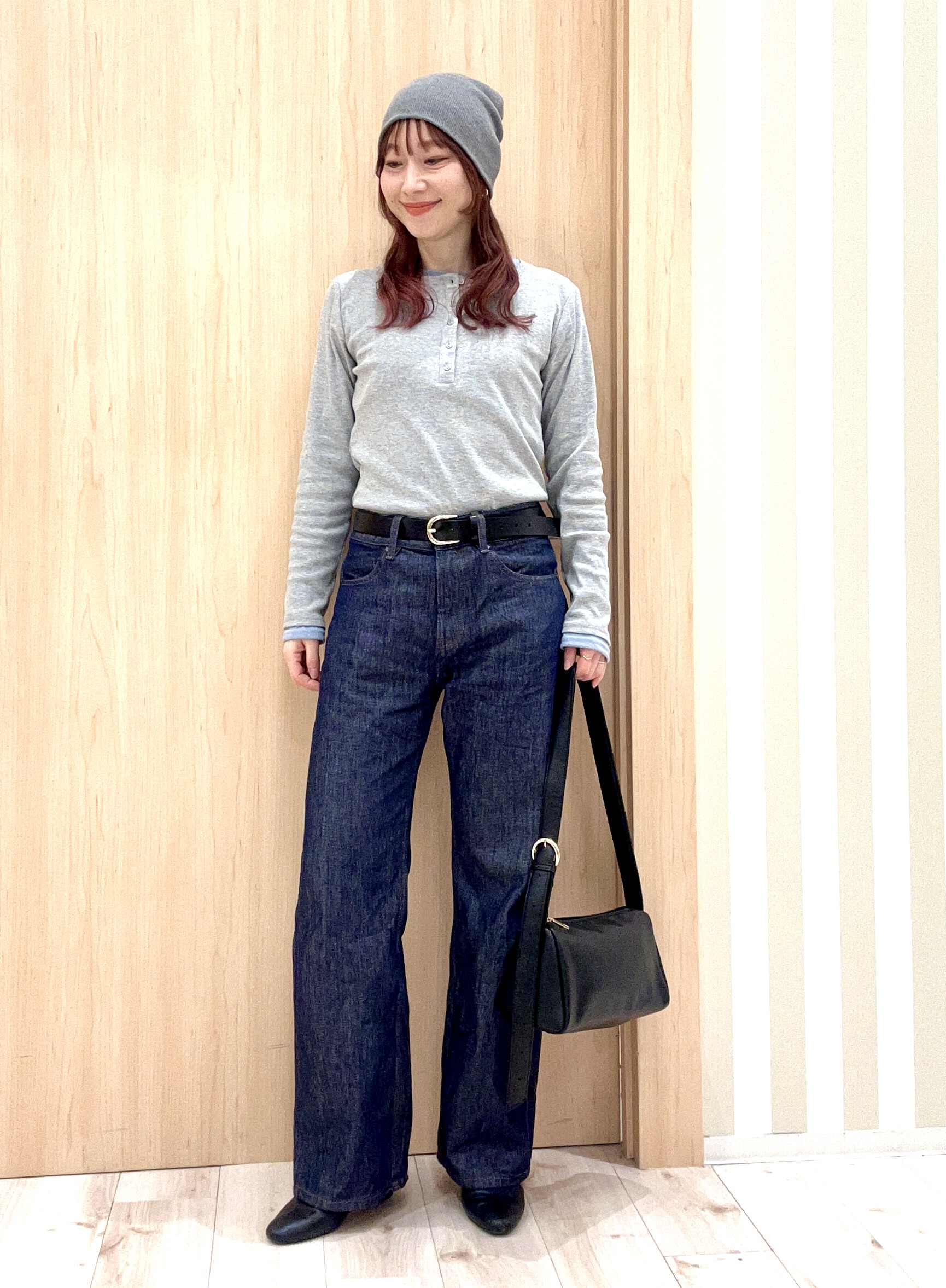 ririさんの「SHOO･LA･RUE｜シンプル牛革ベルト（3cm巾）」を使ったコーディネート