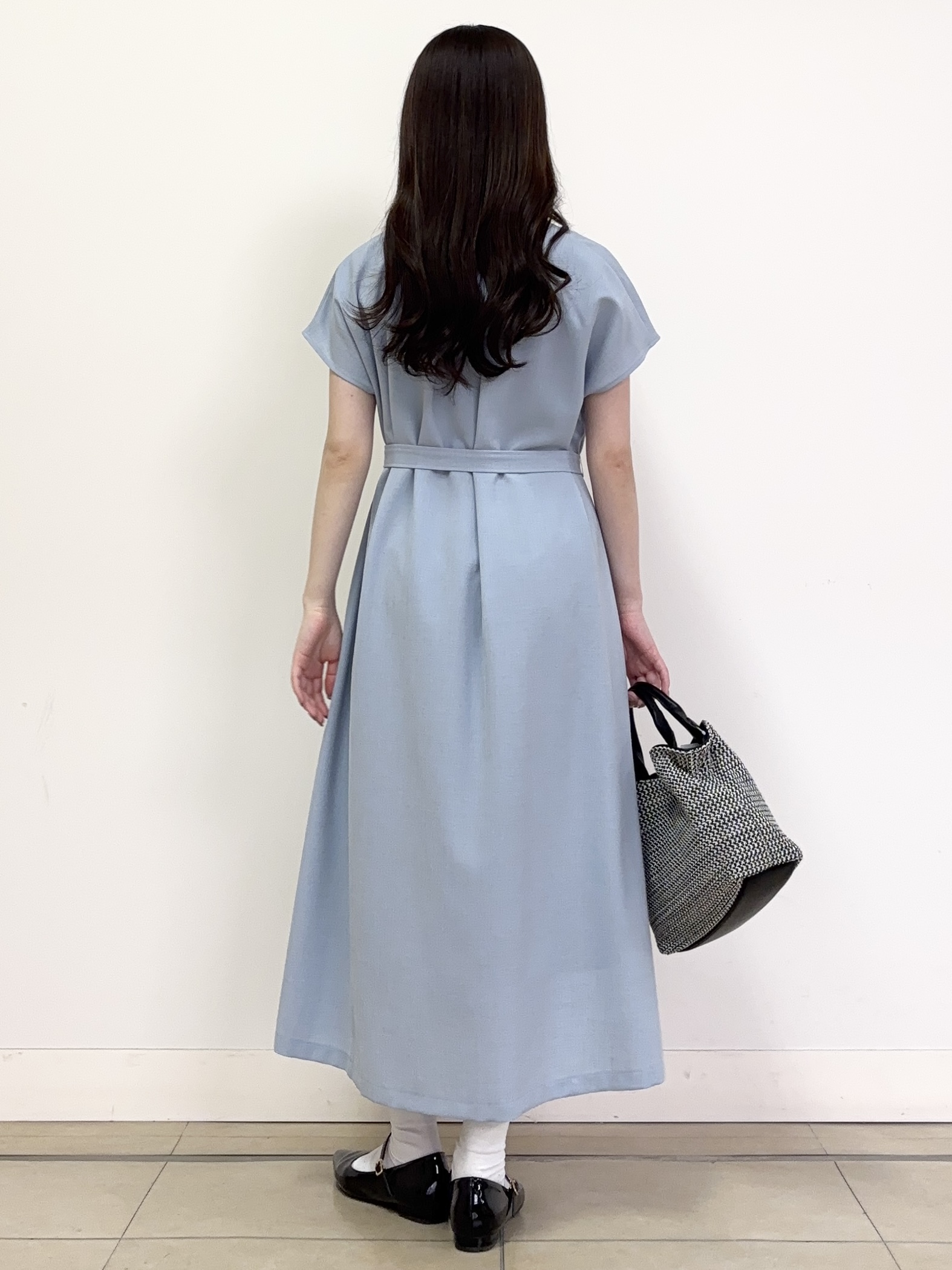 あやかさんの「UNTITLED｜【UV/接触冷感/遮熱/通気性】スラブバンドカラーワンピース」を使ったコーディネート