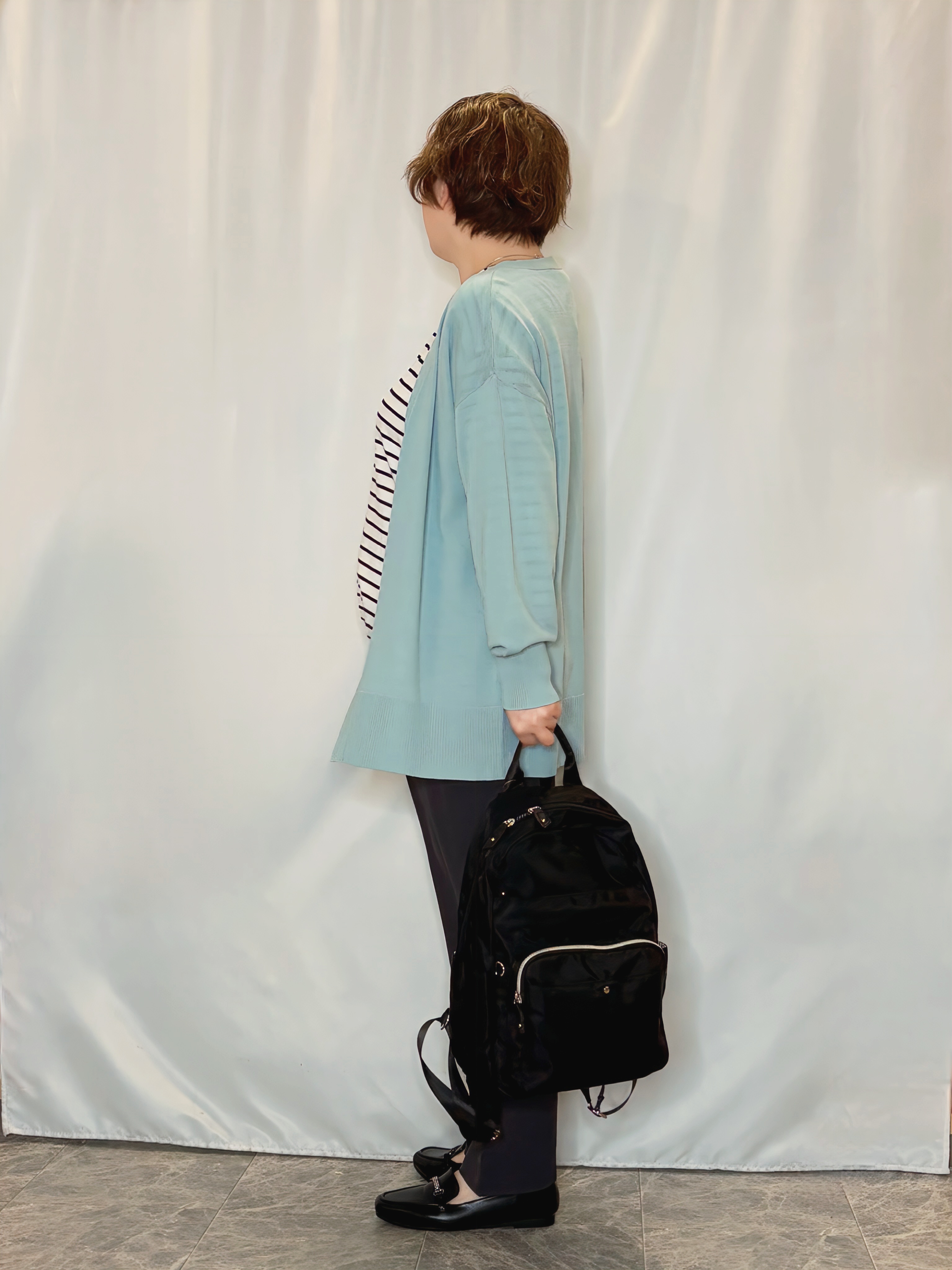 たみさんの「SHOO･LA･RUE｜【洗濯機可/UV】さらっとしたタッチが心地よい ミドルカーディガン」を使ったコーディネート