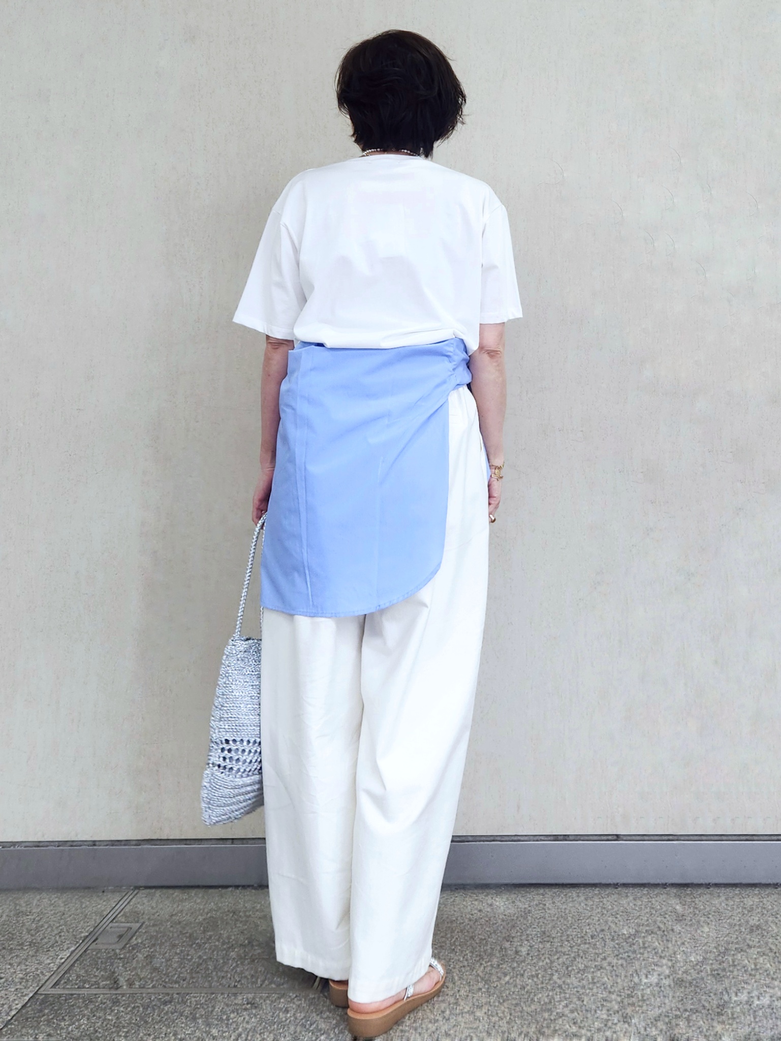milkyさんの「OPAQUE.CLIP｜ロゴプリントアソートTシャツ【洗濯機OK】」を使ったコーディネート
