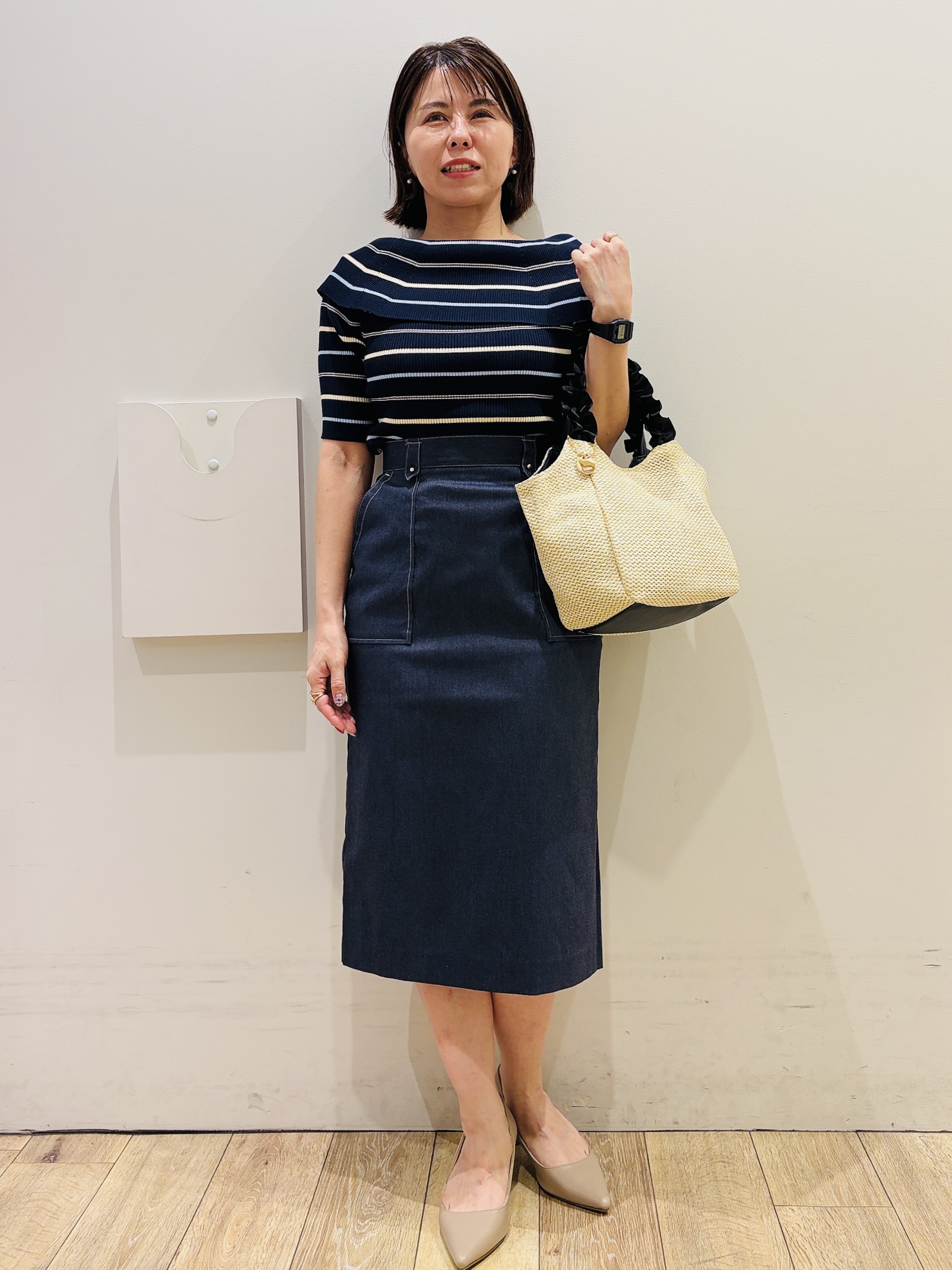 YUKOさんの「index｜クロスオーバルメタルリング」を使ったコーディネート