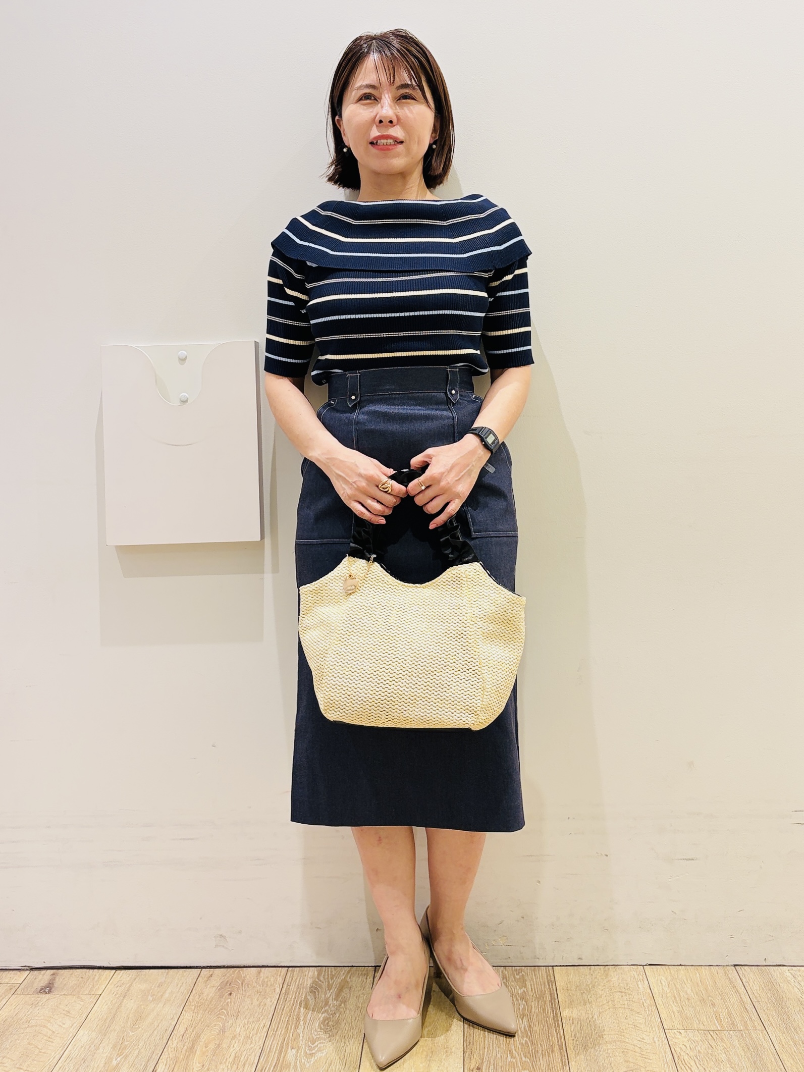 YUKOさんの「index｜クロスオーバルメタルリング」を使ったコーディネート
