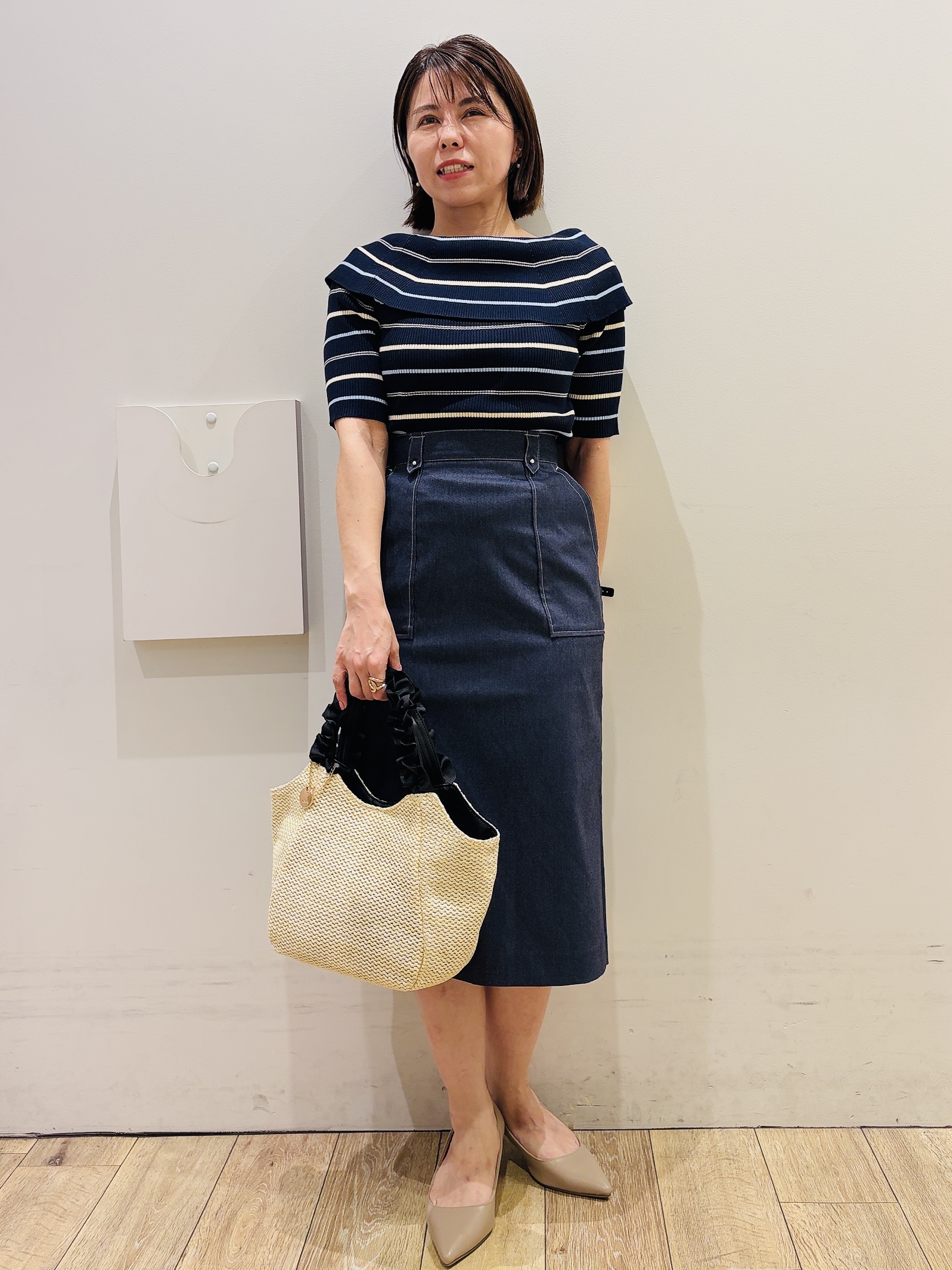 YUKOさんの「index｜クロスオーバルメタルリング」を使ったコーディネート