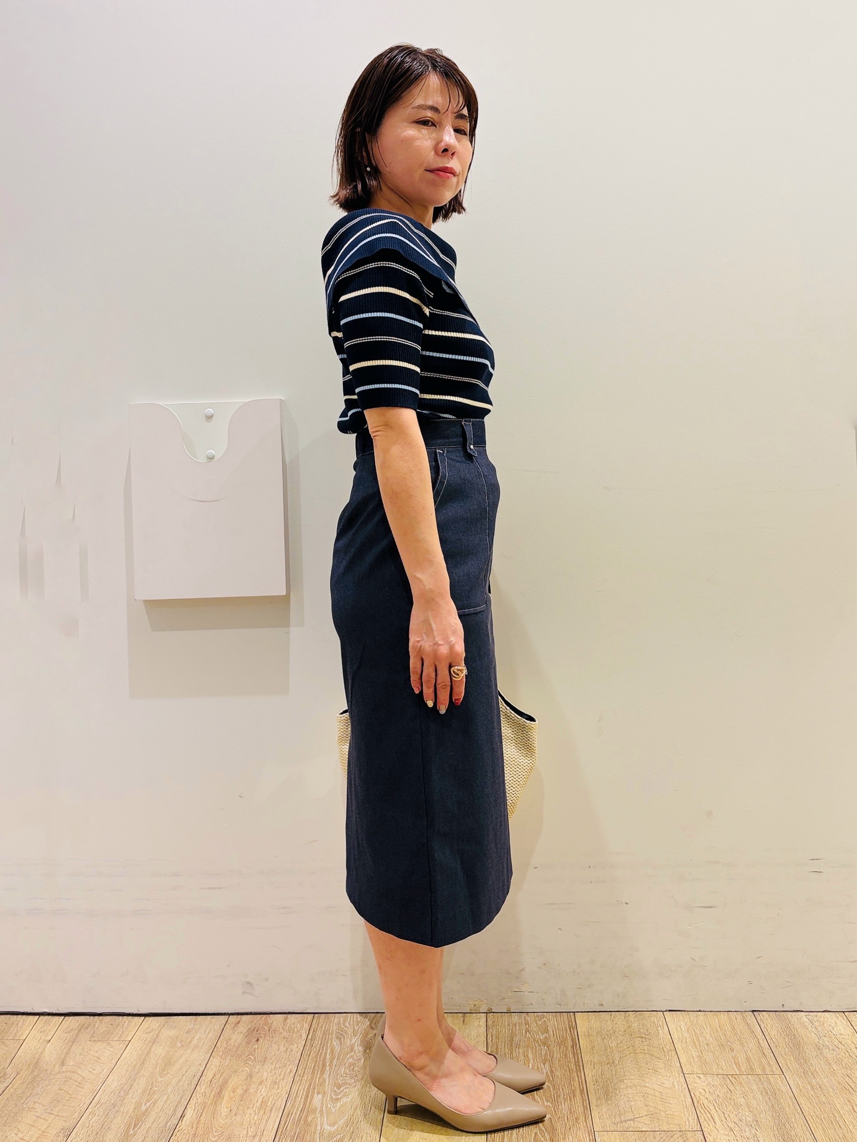 YUKOさんの「index｜クロスオーバルメタルリング」を使ったコーディネート