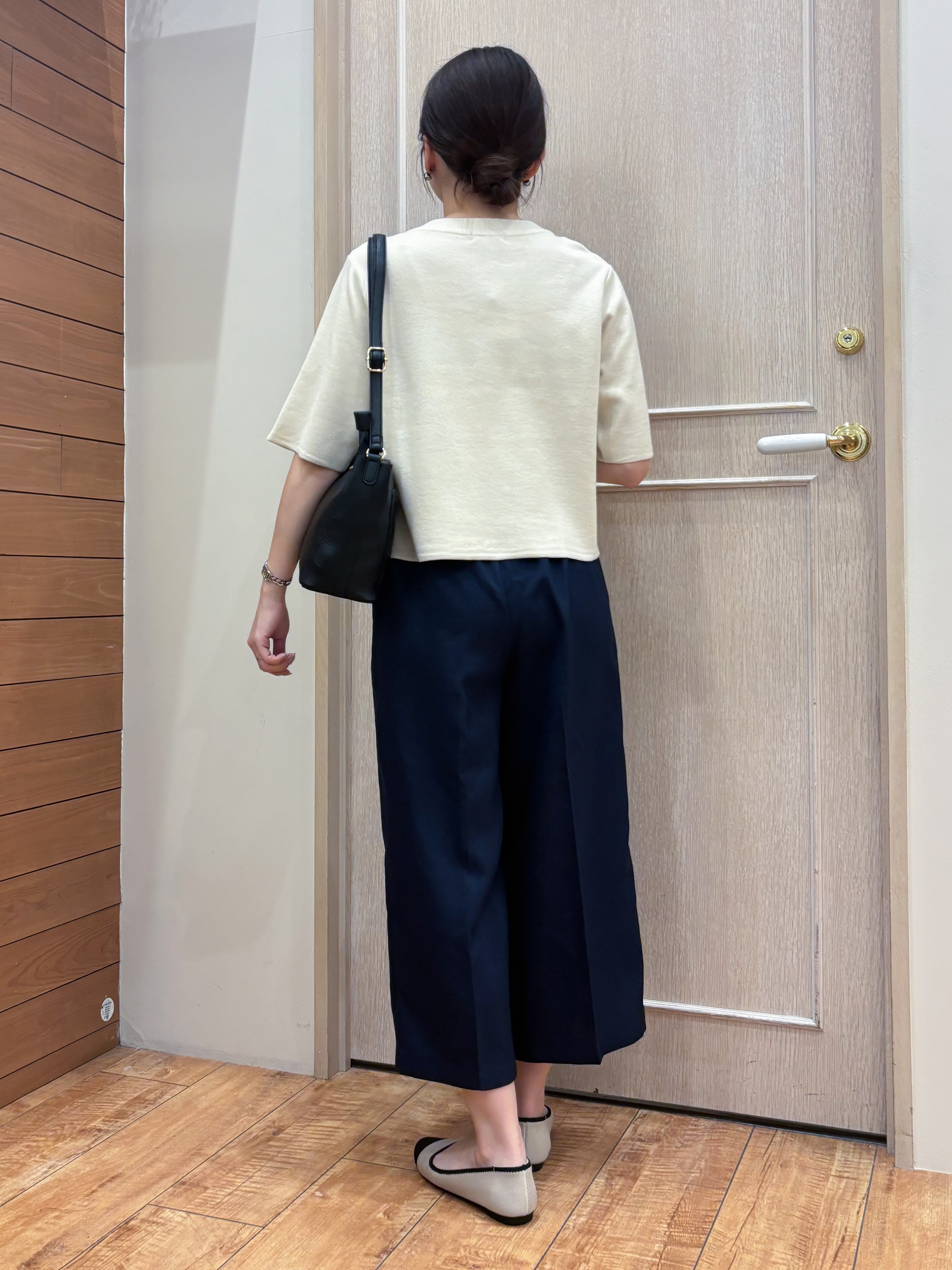 なみさんの「SHOO･LA･RUE｜【S-LL】ロープベルトが爽やか ガウチョパンツ」を使ったコーディネート