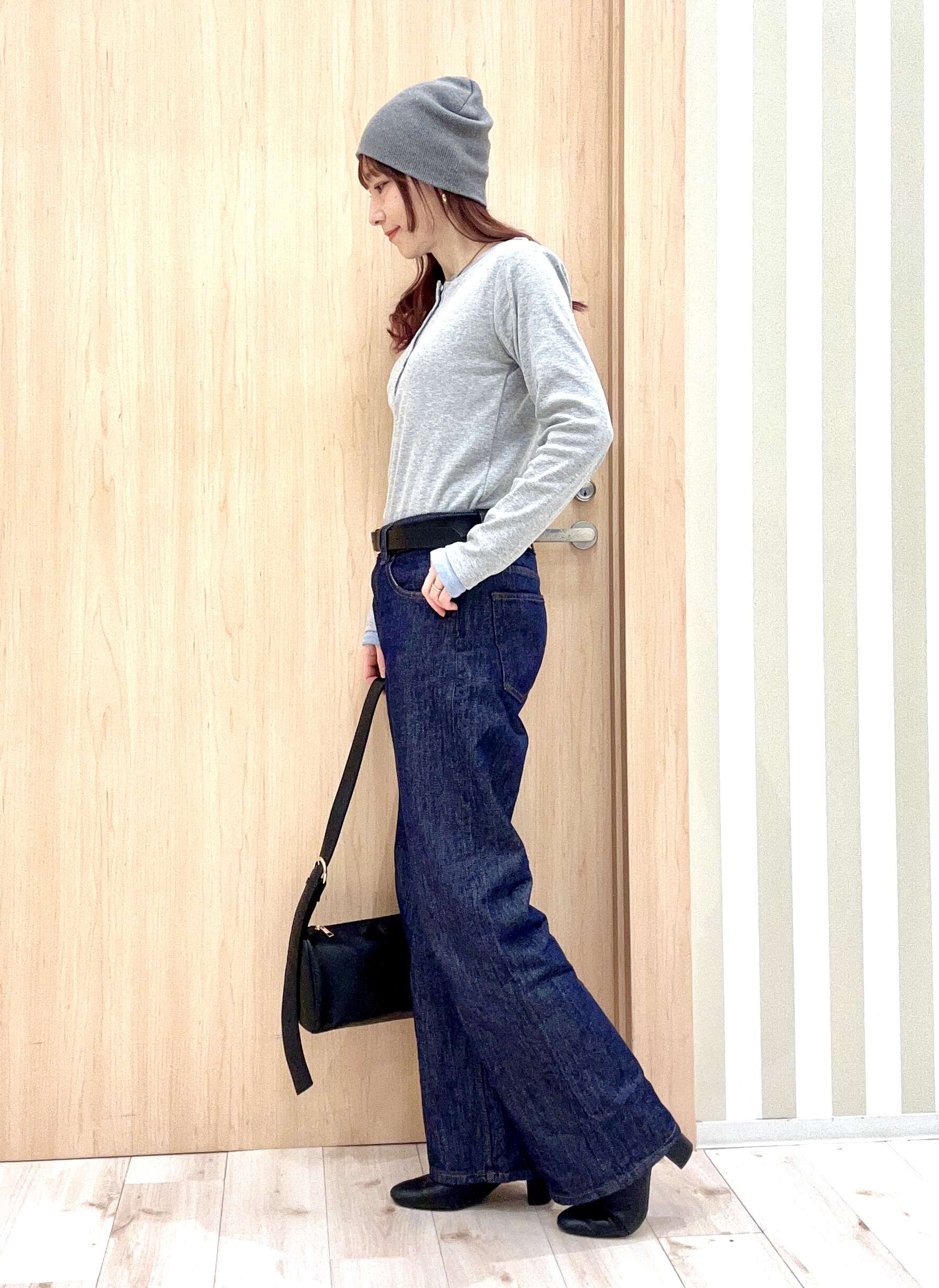 ririさんの「SHOO･LA･RUE｜シンプル牛革ベルト（3cm巾）」を使ったコーディネート