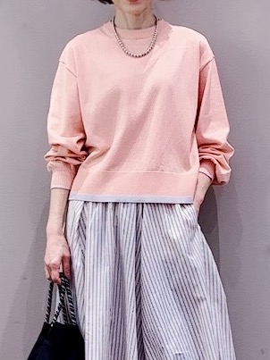 Satoさんの「Dessin｜【洗える】バイカラーデザインニット」を使ったコーディネート