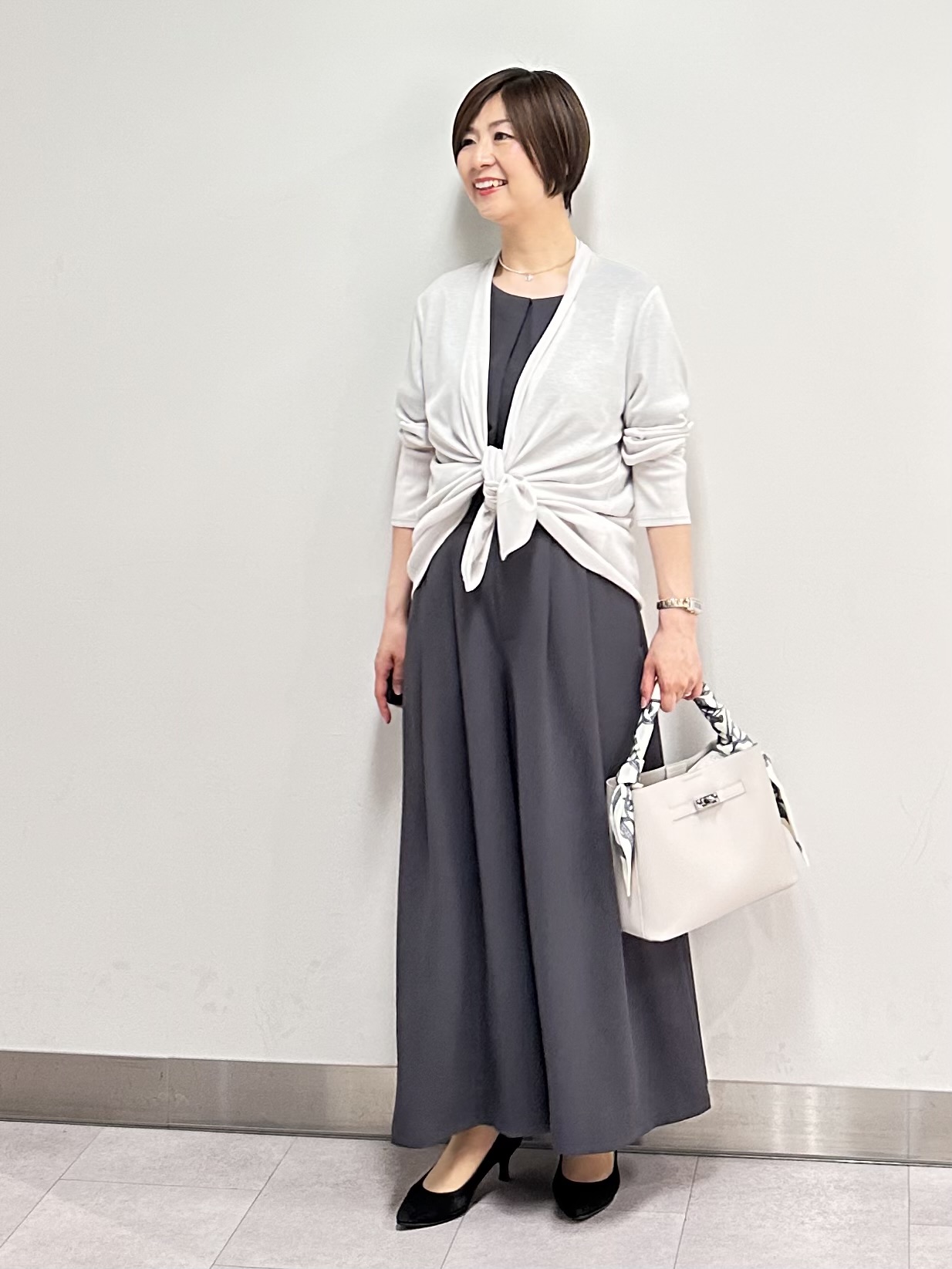 みなこさんの「UNTITLED｜【セットアップ可/UVカット/前後2WAY】リラクシーフレンチスリーブブラウス」を使ったコーディネート
