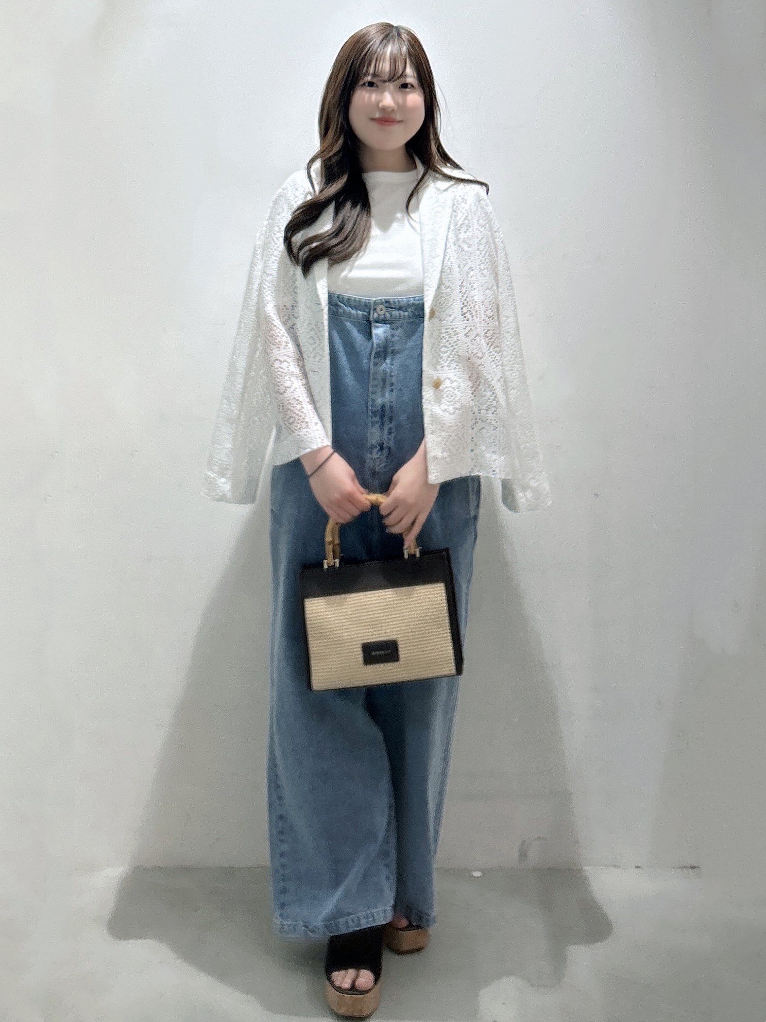 sayaさんの「OPAQUE.CLIP｜レーステーラードジャケット【洗濯機OK】」を使ったコーディネート
