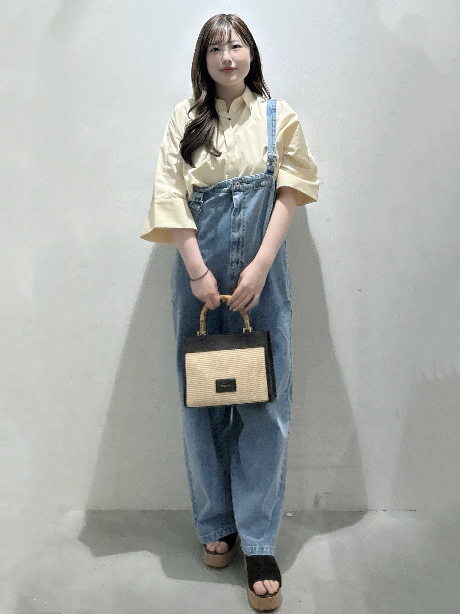 sayaさんの「OPAQUE.CLIP｜【接触冷感】ハーフスリーブシャツ《洗濯機OK／防シワ加工》」を使ったコーディネート