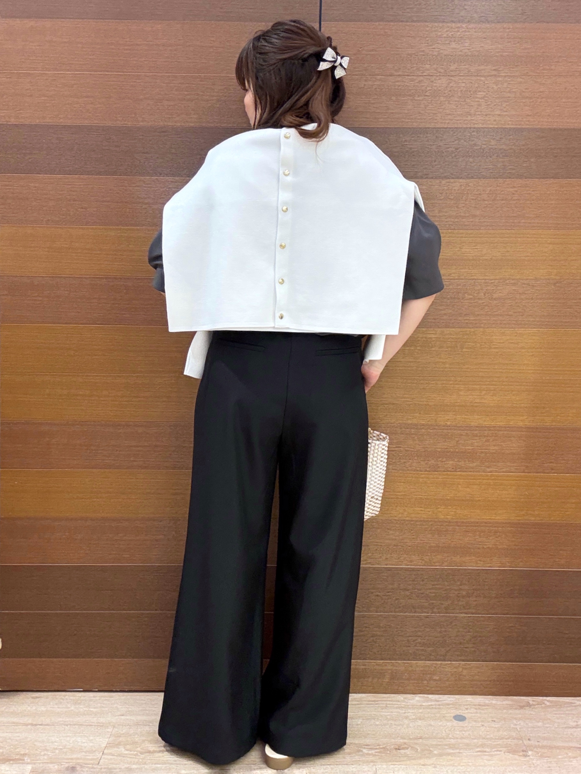 maichiさんの「OPAQUE.CLIP｜スナップボタンニットカーディガン【洗濯機OK／抗ピル】」を使ったコーディネート