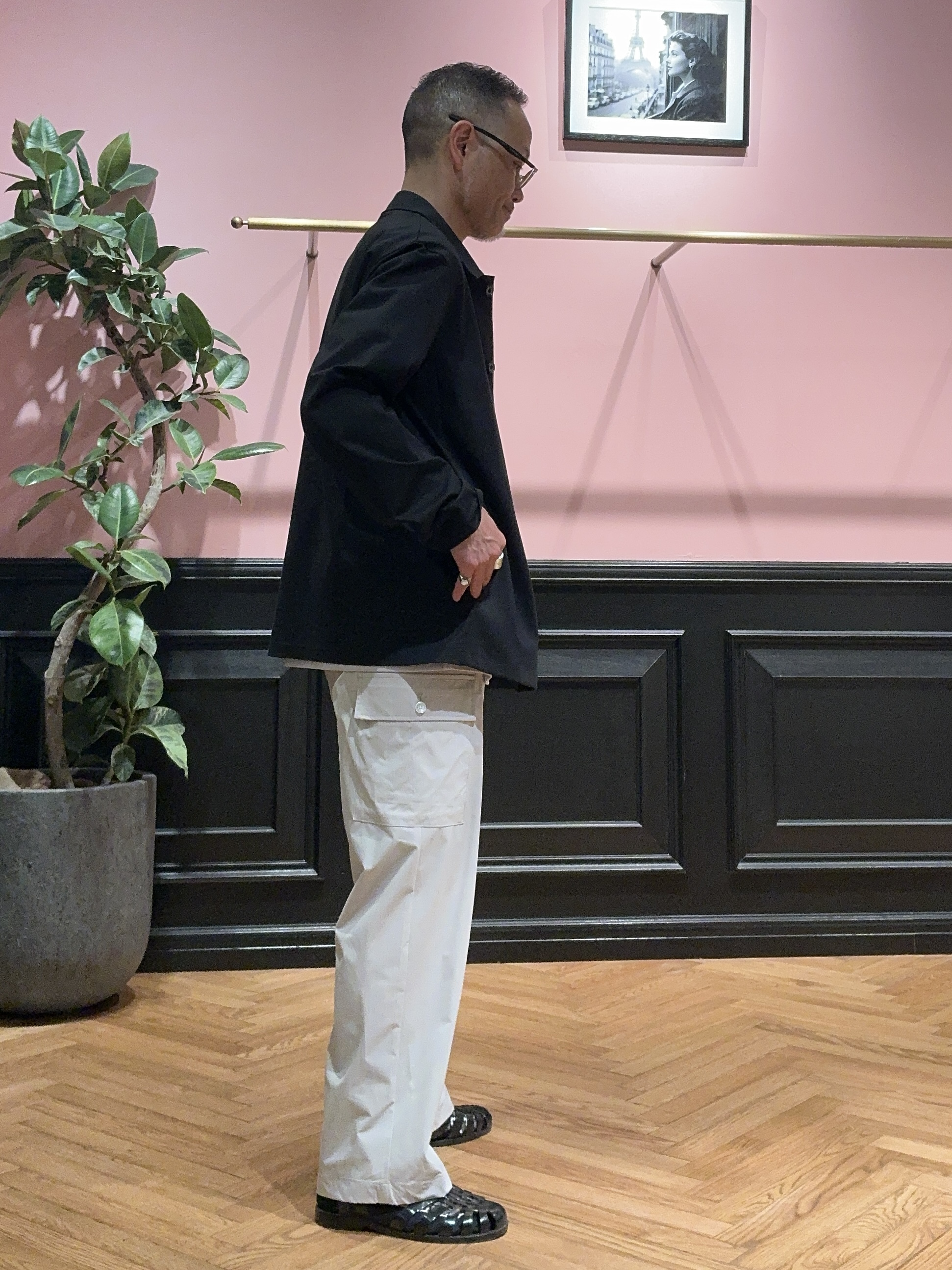 torigoeさんの「DRESSTERIOR｜◆【接触冷感/UVカット/抗菌防臭/しわ防止】クールデオドラント ジャージシャツ」を使ったコーディネート