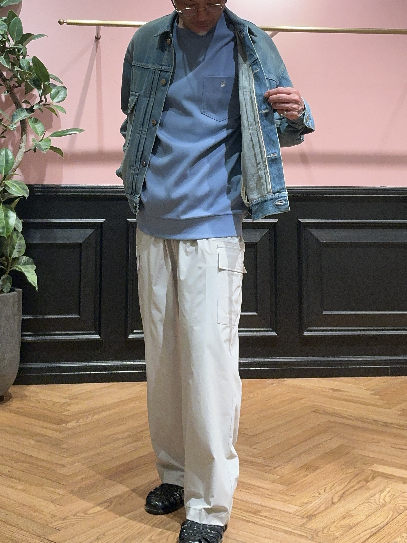 torigoeさんの「DRESSTERIOR｜【抗菌防臭／UVカット／しわ防止】クールデオドラント フライスロングTシャツ」を使ったコーディネート