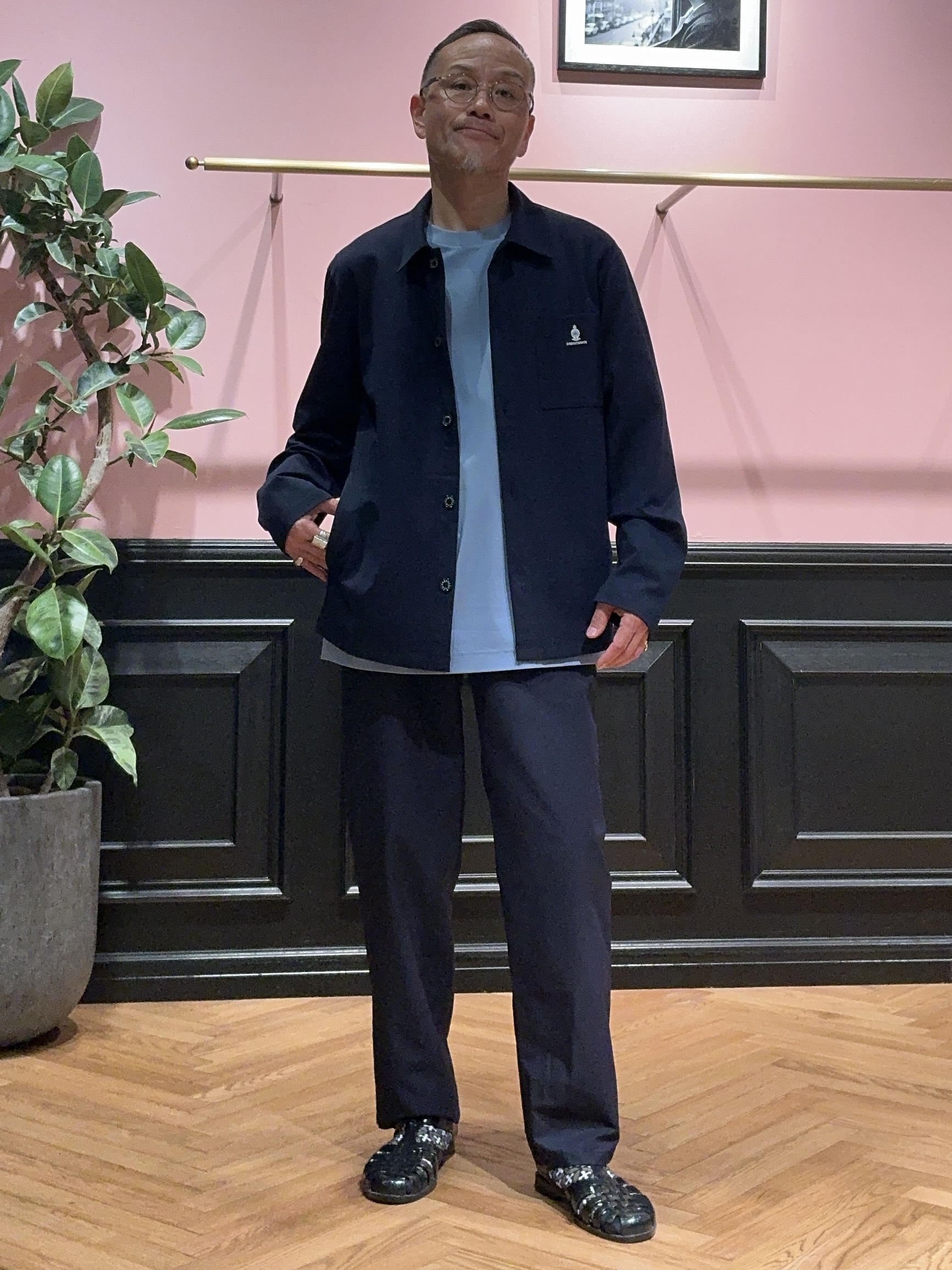torigoeさんの「DRESSTERIOR｜◆【接触冷感/UVカット/抗菌防臭/しわ防止】クールデオドラント ジャージシャツ」を使ったコーディネート