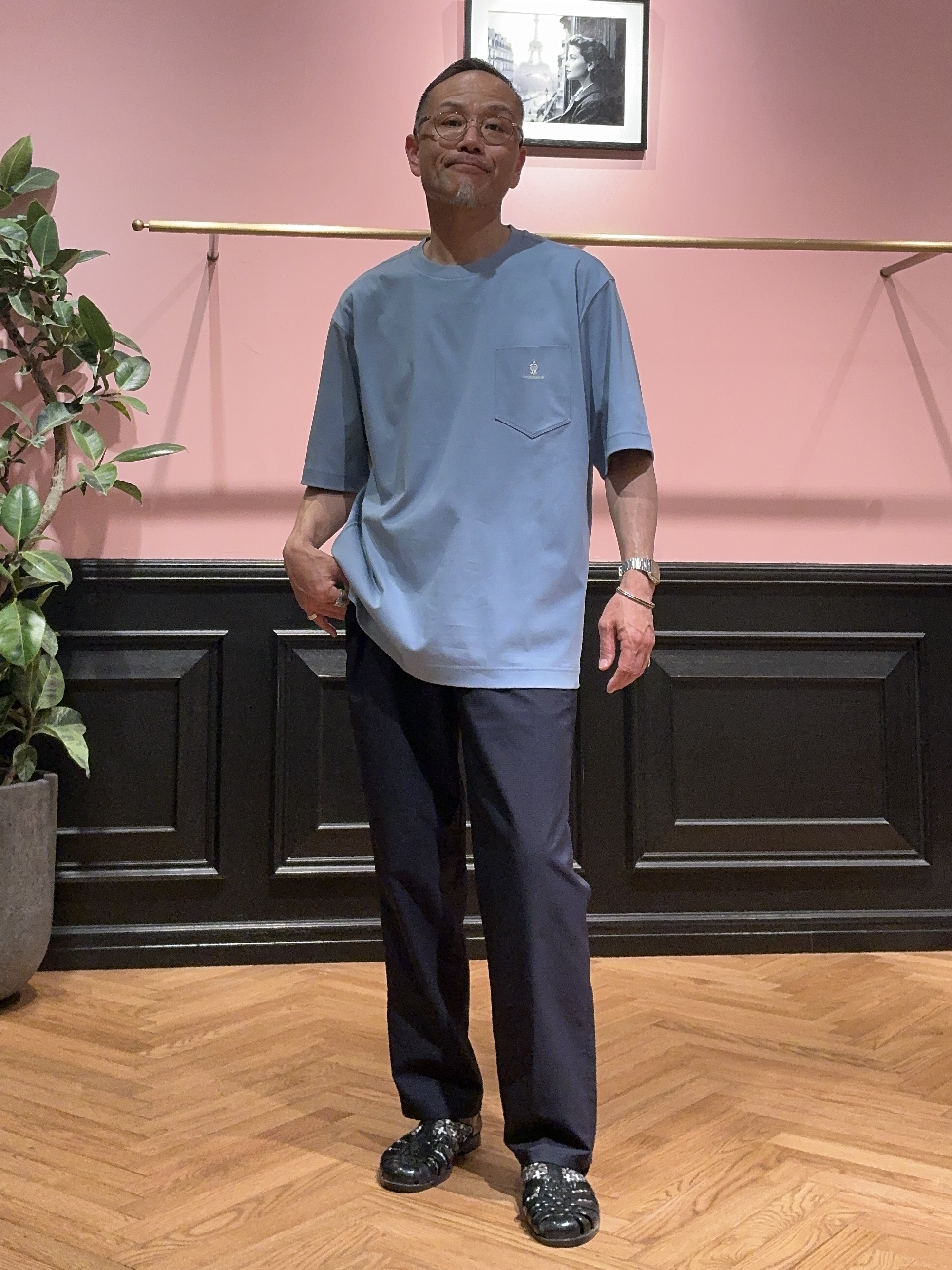 torigoeさんの「DRESSTERIOR｜◆【接触冷感/UVカット/抗菌防臭/しわ防止】クールデオドラント ジャージシャツ」を使ったコーディネート