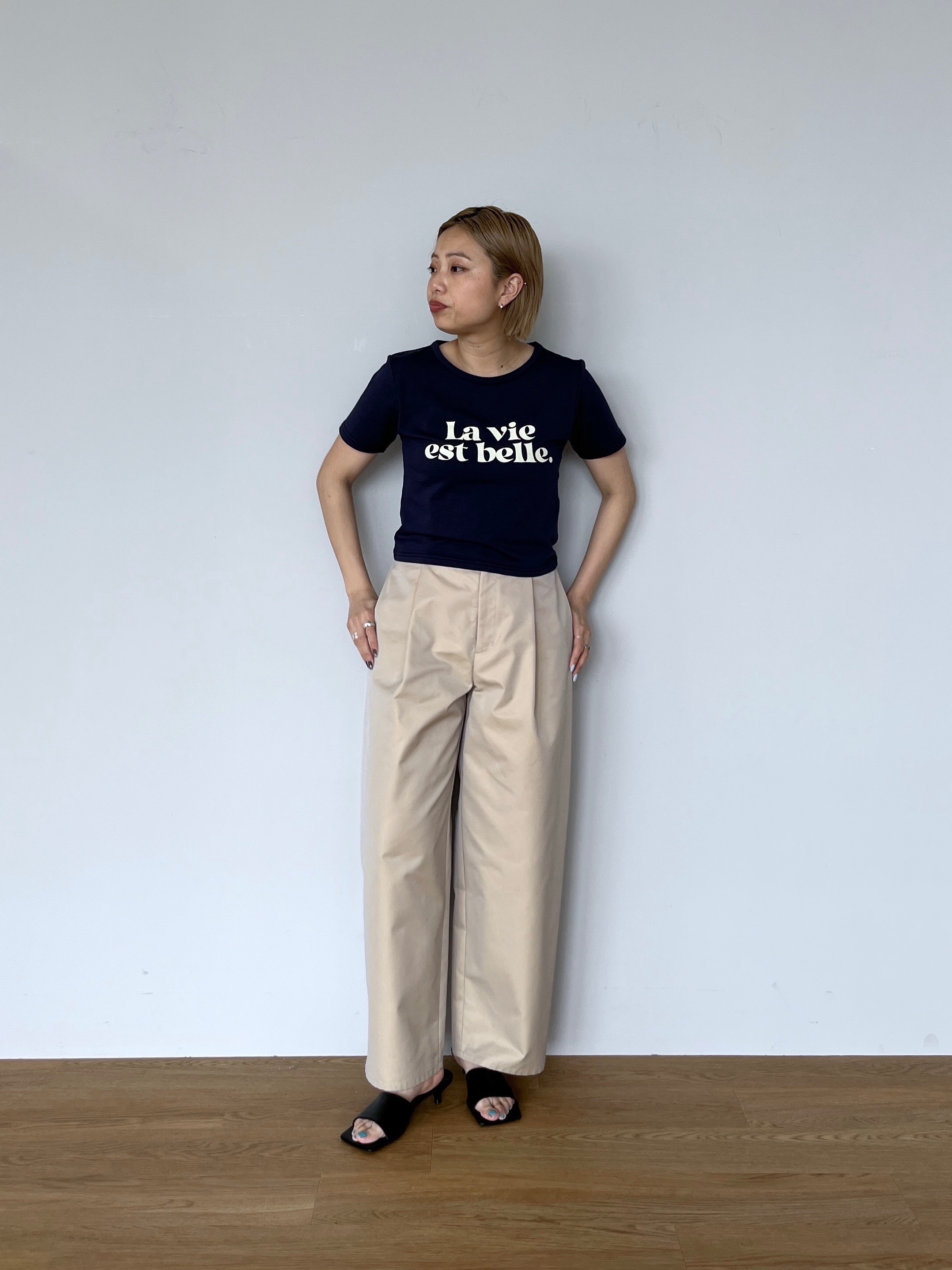 Harukaさんの「INDIVI｜サッカーオフショルブラウス【再入荷／2WAY】」を使ったコーディネート