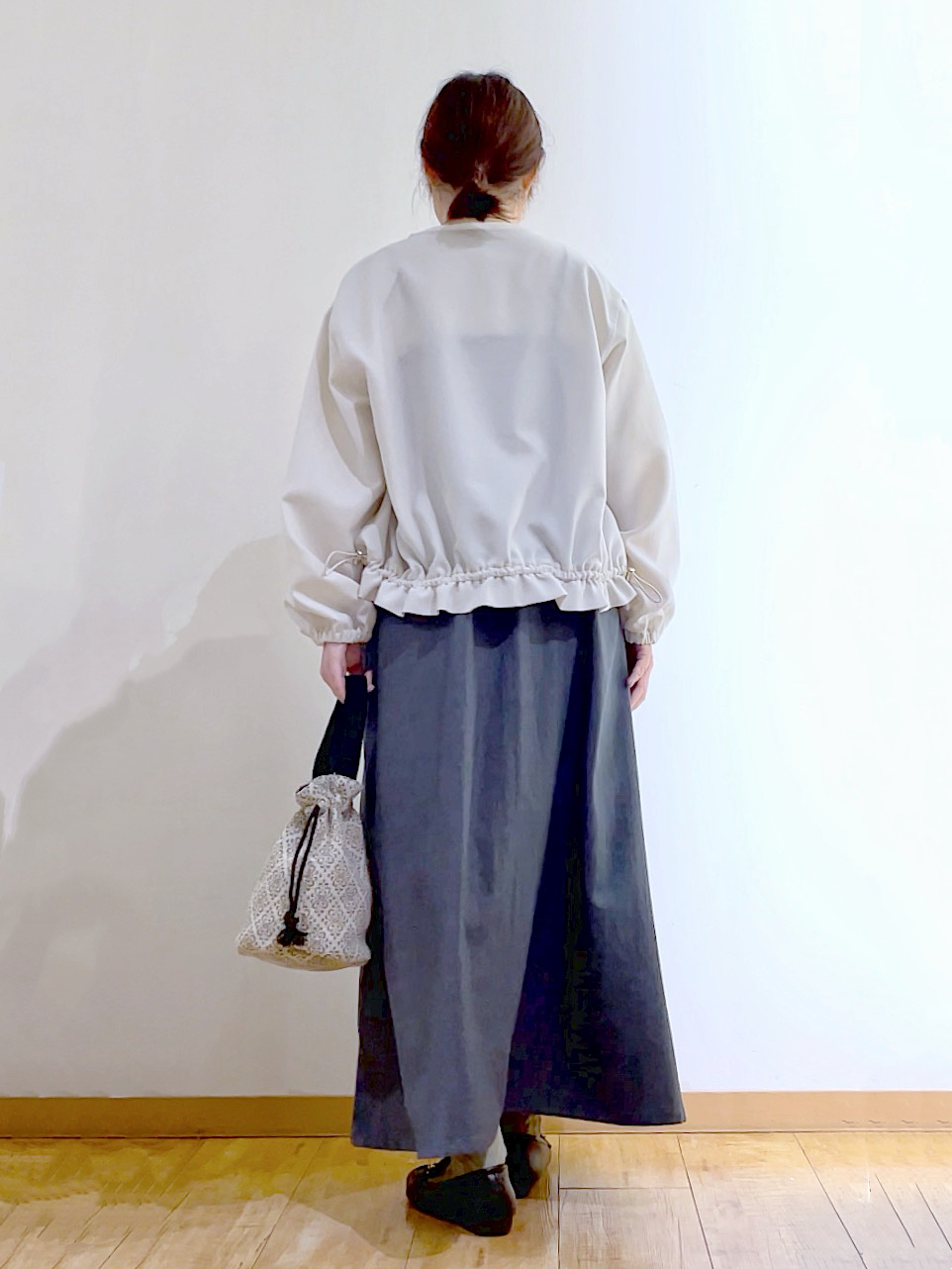 かのさんの「SHOO･LA･RUE｜【毎日洗える/S-LL/UV】上半身すっきり 二の腕見せない5分袖ニット」を使ったコーディネート