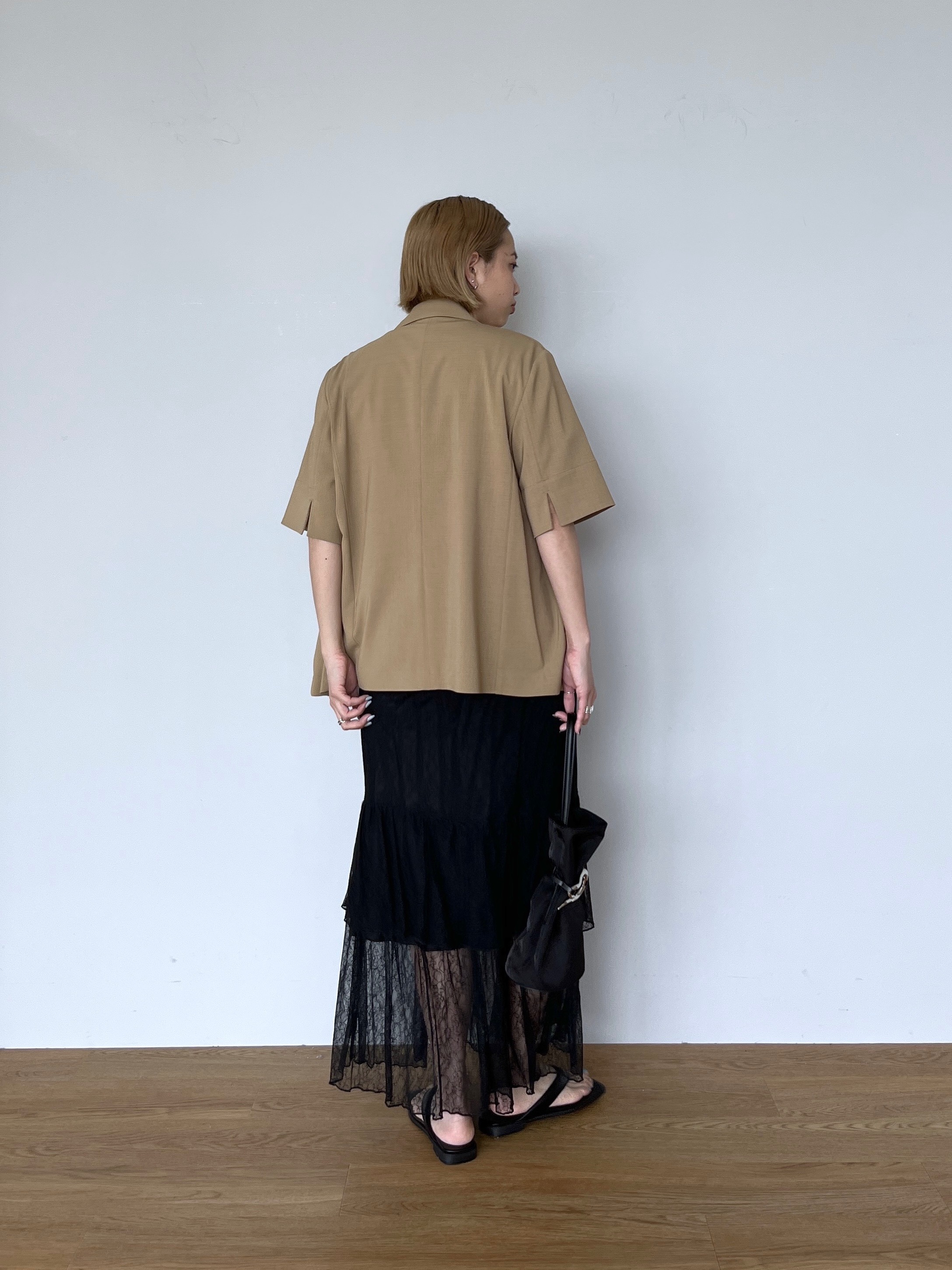 Harukaさんの「INDIVI｜Comfy SET UP｜ハーフスリーブジャケット【セットアップ対応／通勤／接触冷感／UVカット】」を使ったコーディネート